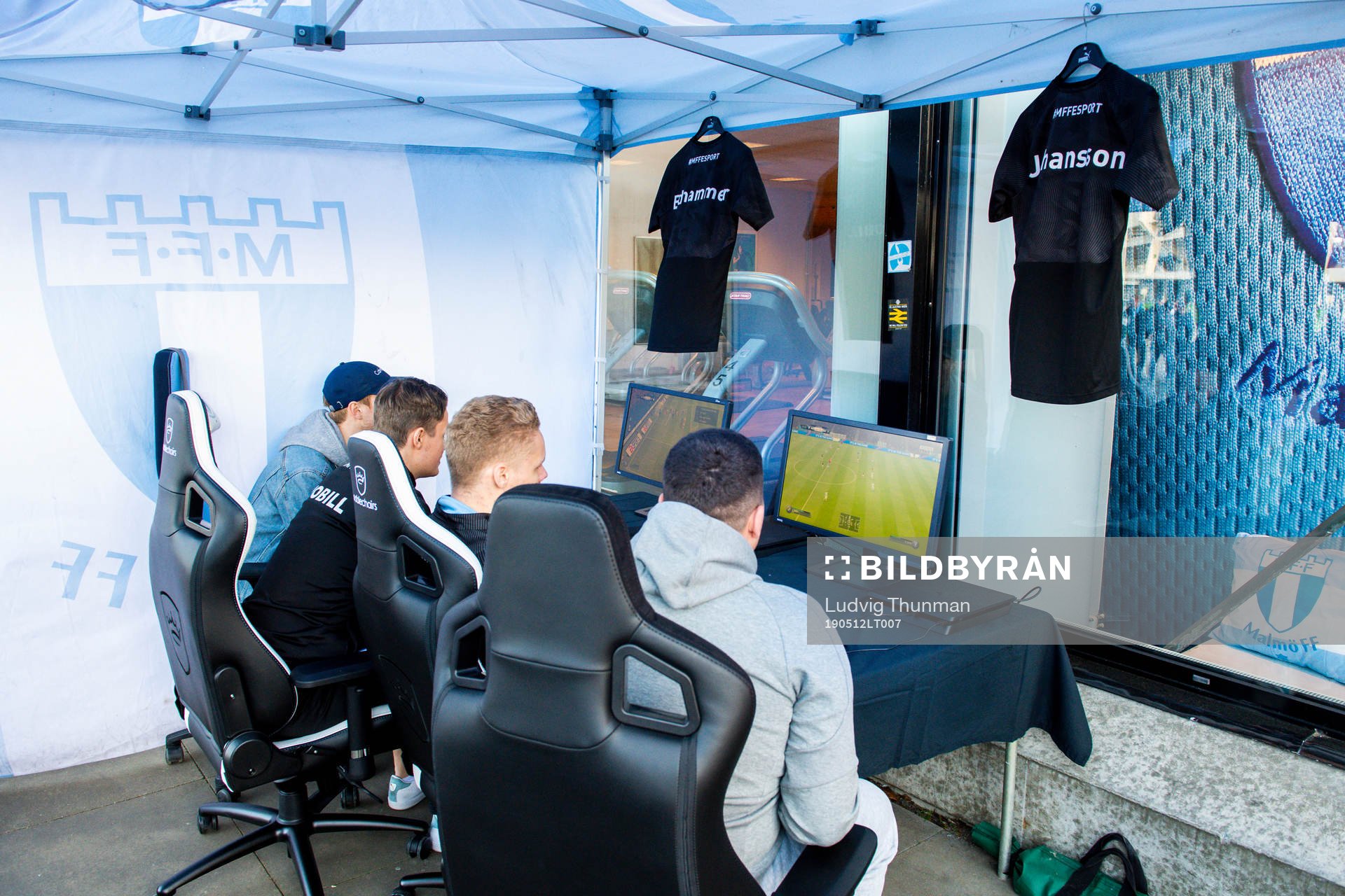 Malmö FFs e-sport spelare David Eidhammer och Zackarias