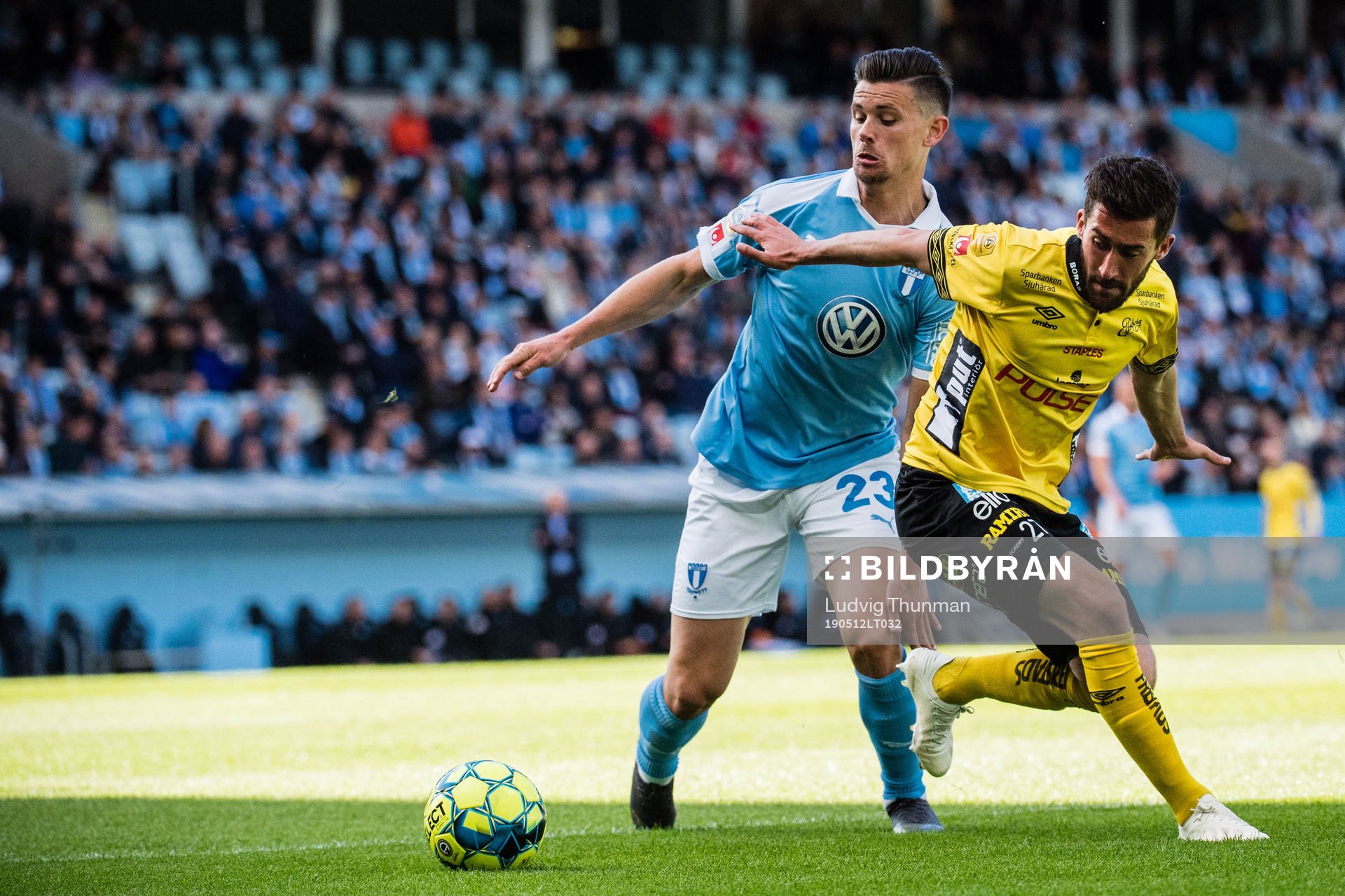 Malmö FFs Marcus Antonsson och Elfsborgs Frederik Holst