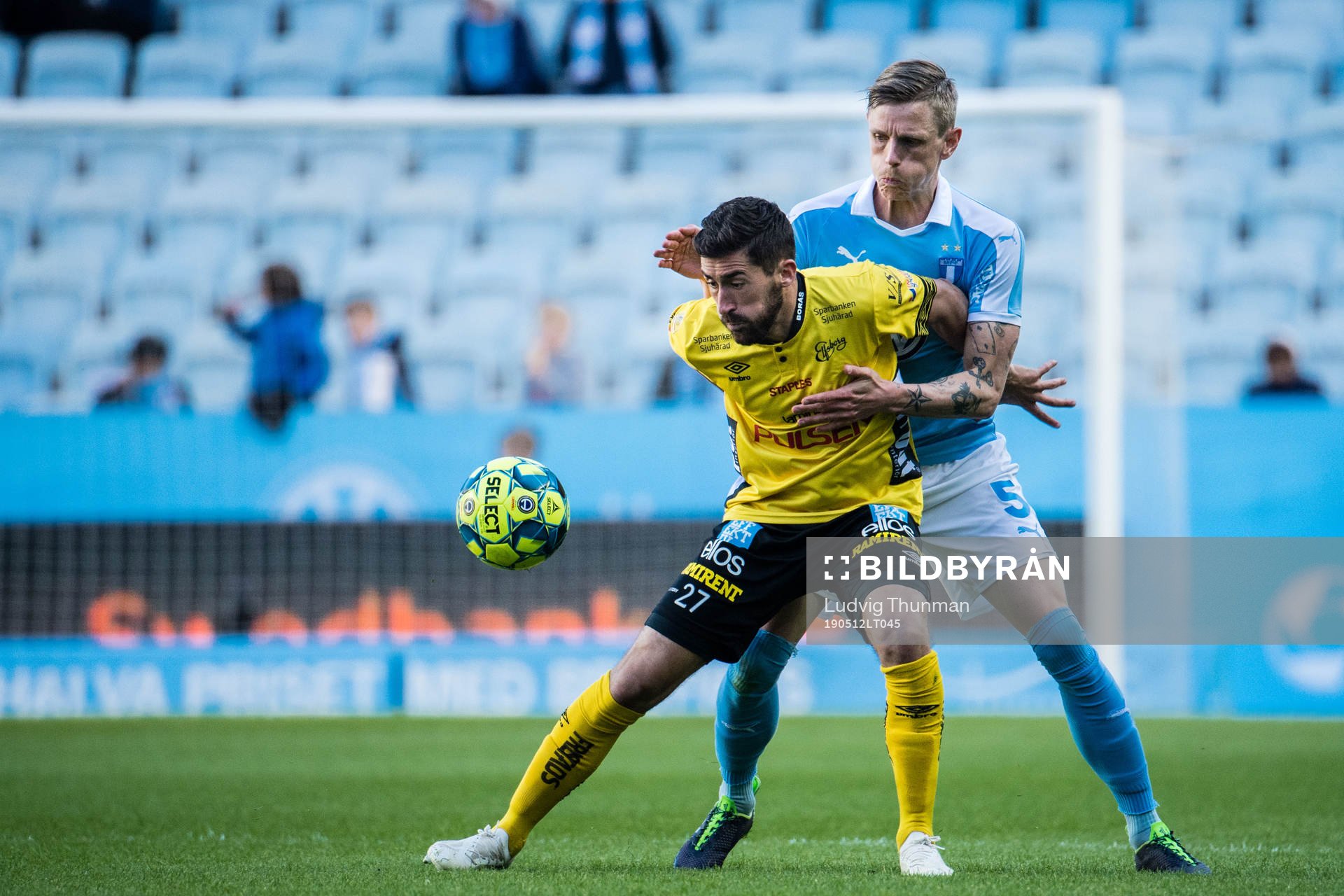 Elfsborgs Frederik Holst och Malmö FFs Sören Rieks