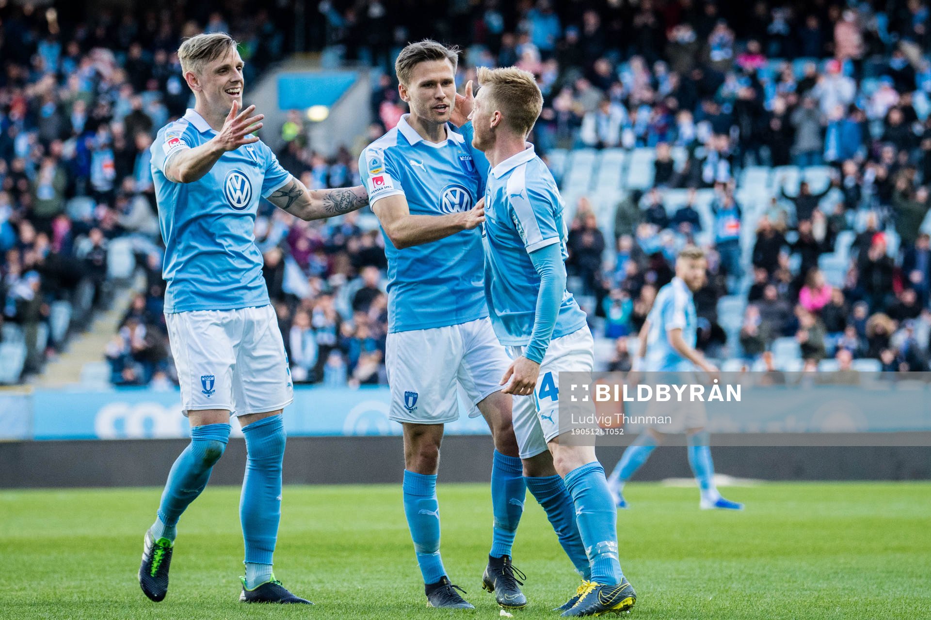 Malmö FFs Sören Rieks, Anders Christiansen och Arnór