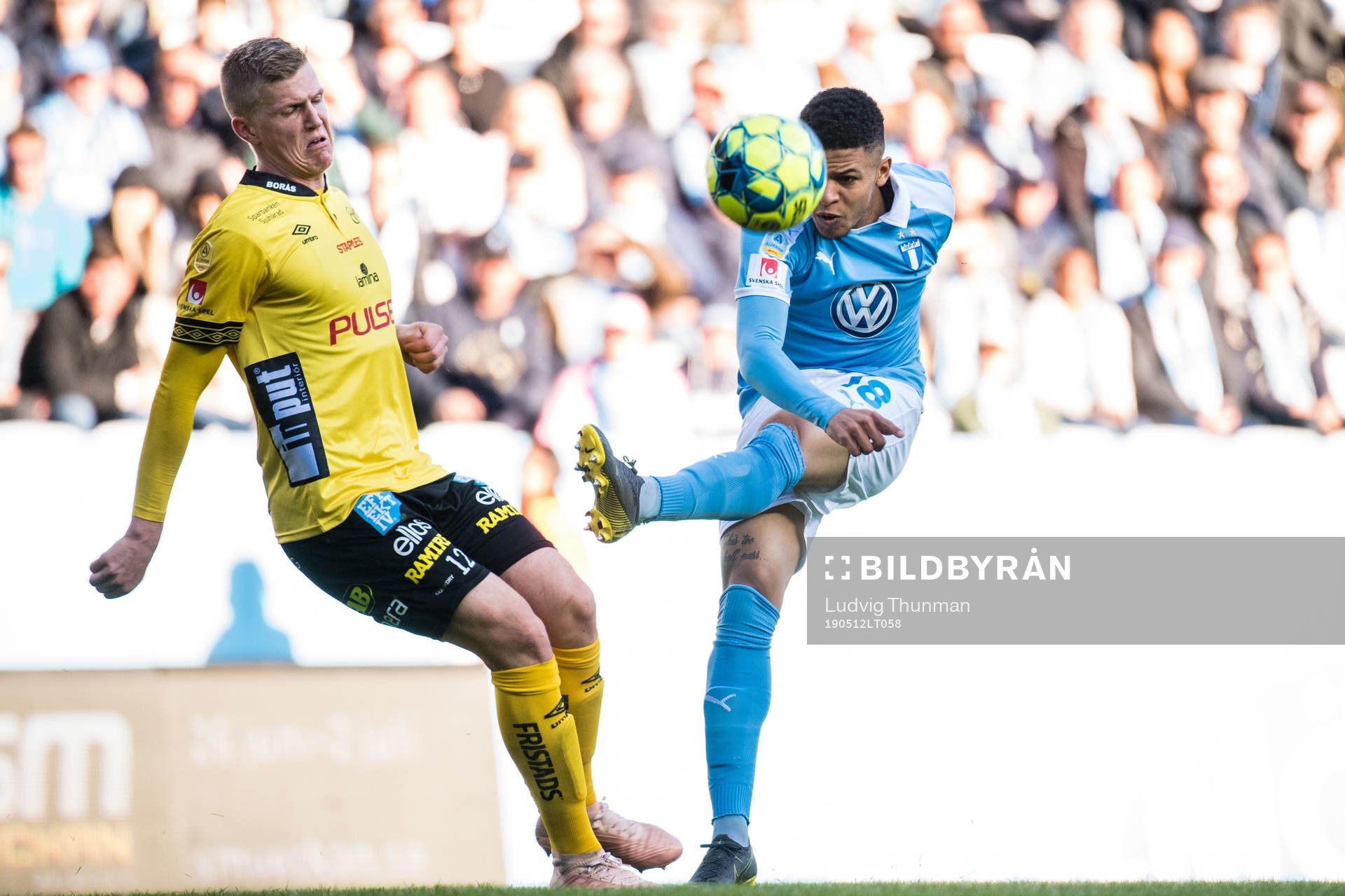 Elfsborgs Joakim Nilsson och Malmö FFs Romain Gall