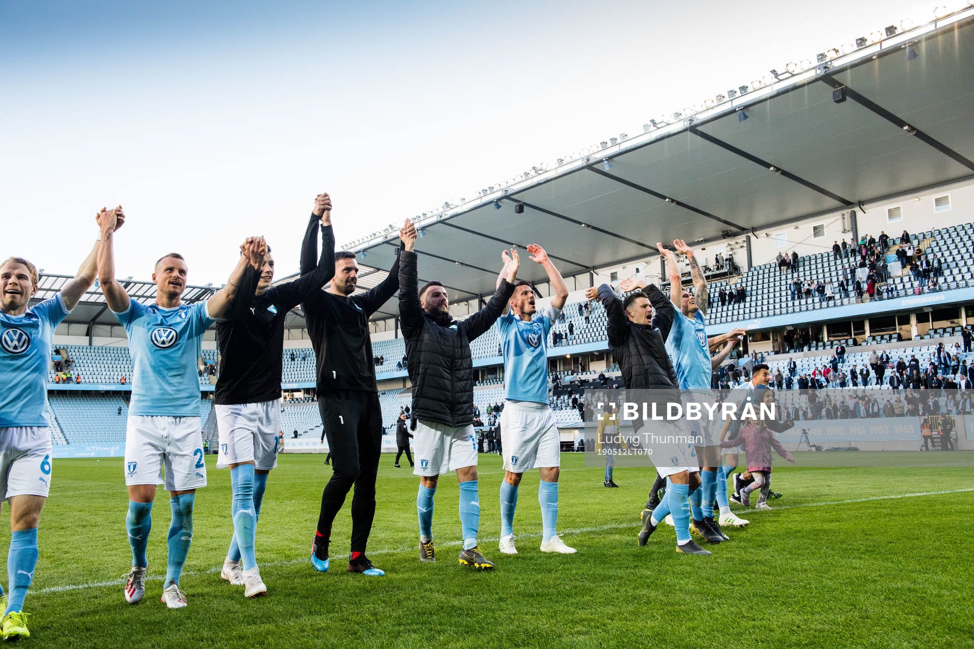 Malmö FFs spelare jublar