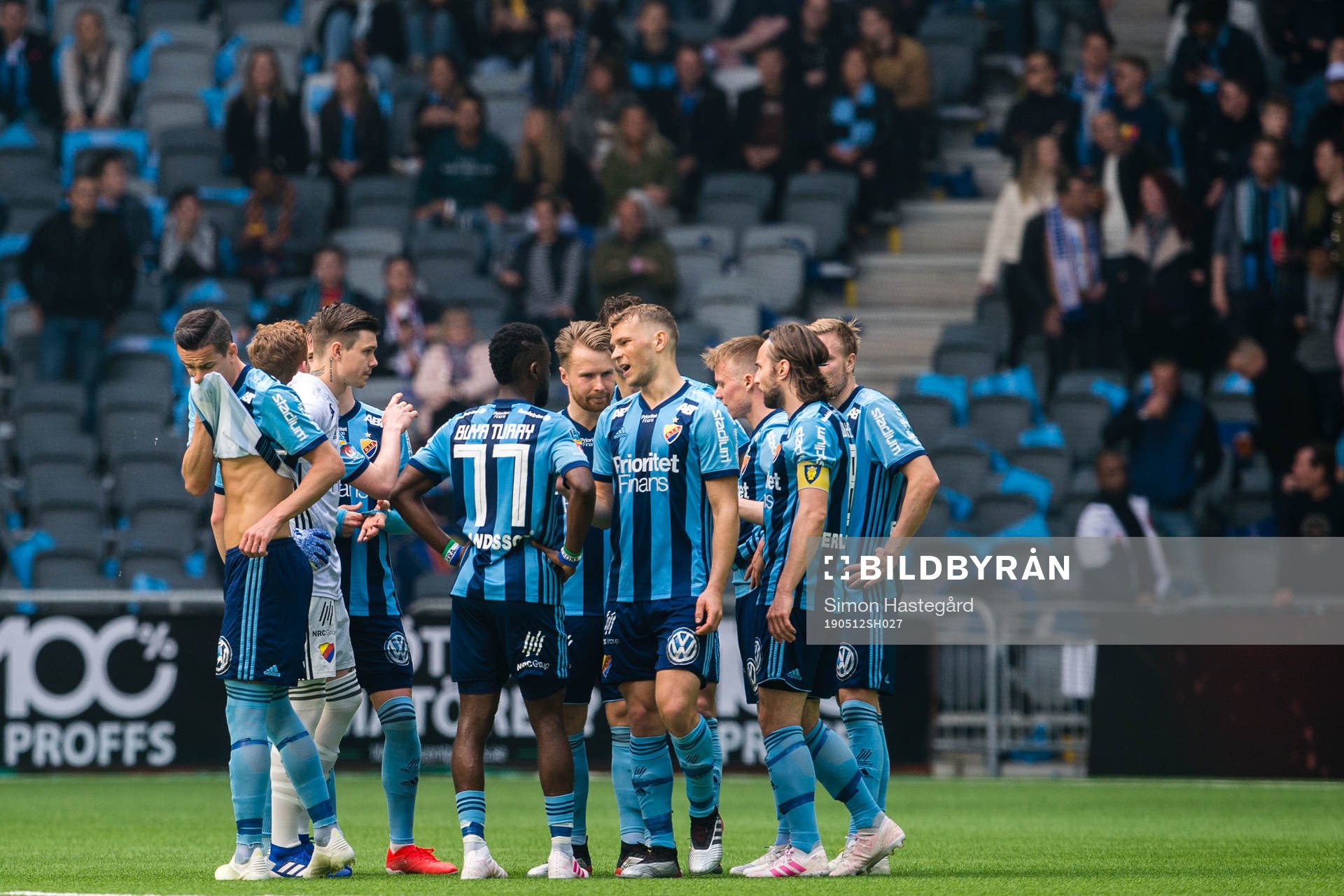 Djurgårdens spelare samlade