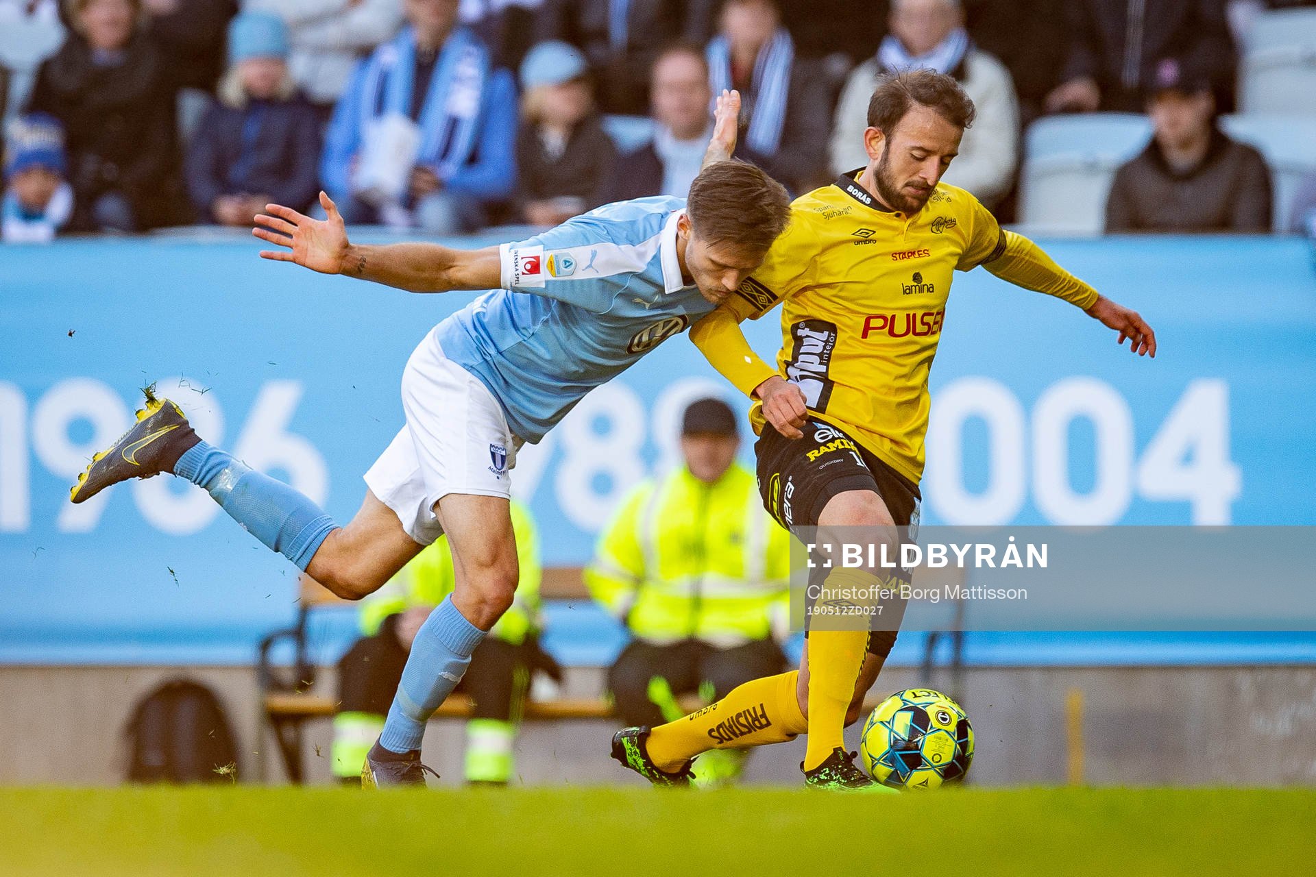 Malmö FFs Arnór Traustason och Elfsborgs Robert Gojani
