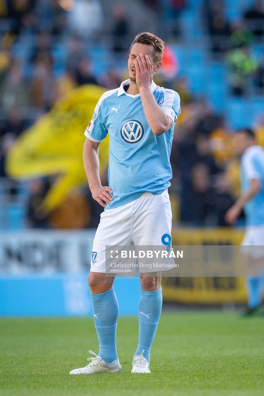 Malmö FFs Markus Rosenberg deppar