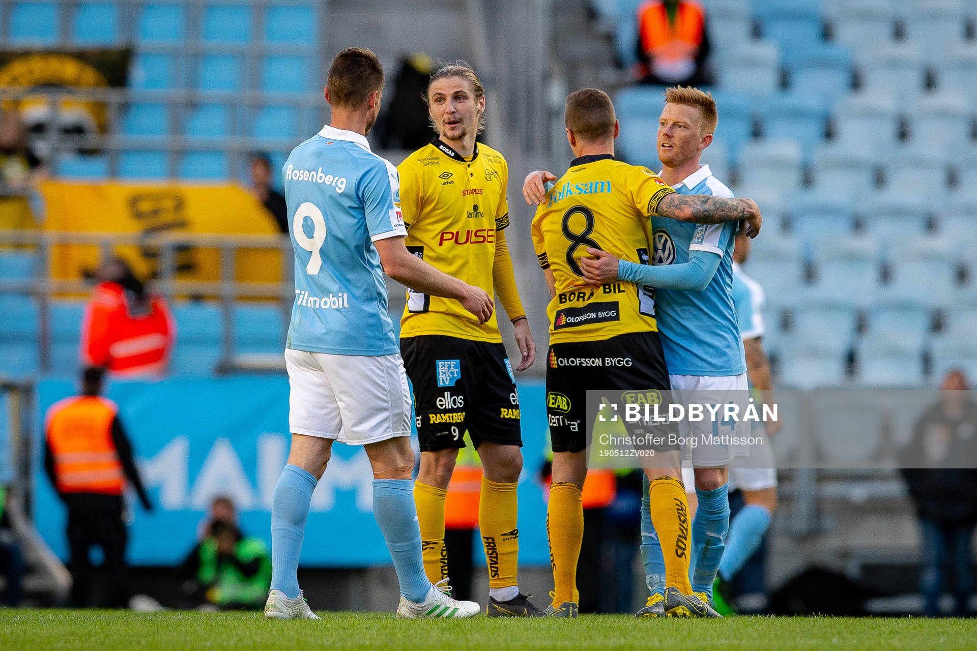 Malmö FFs Markus Rosenberg och Elfsborgs Pawel Cibicki