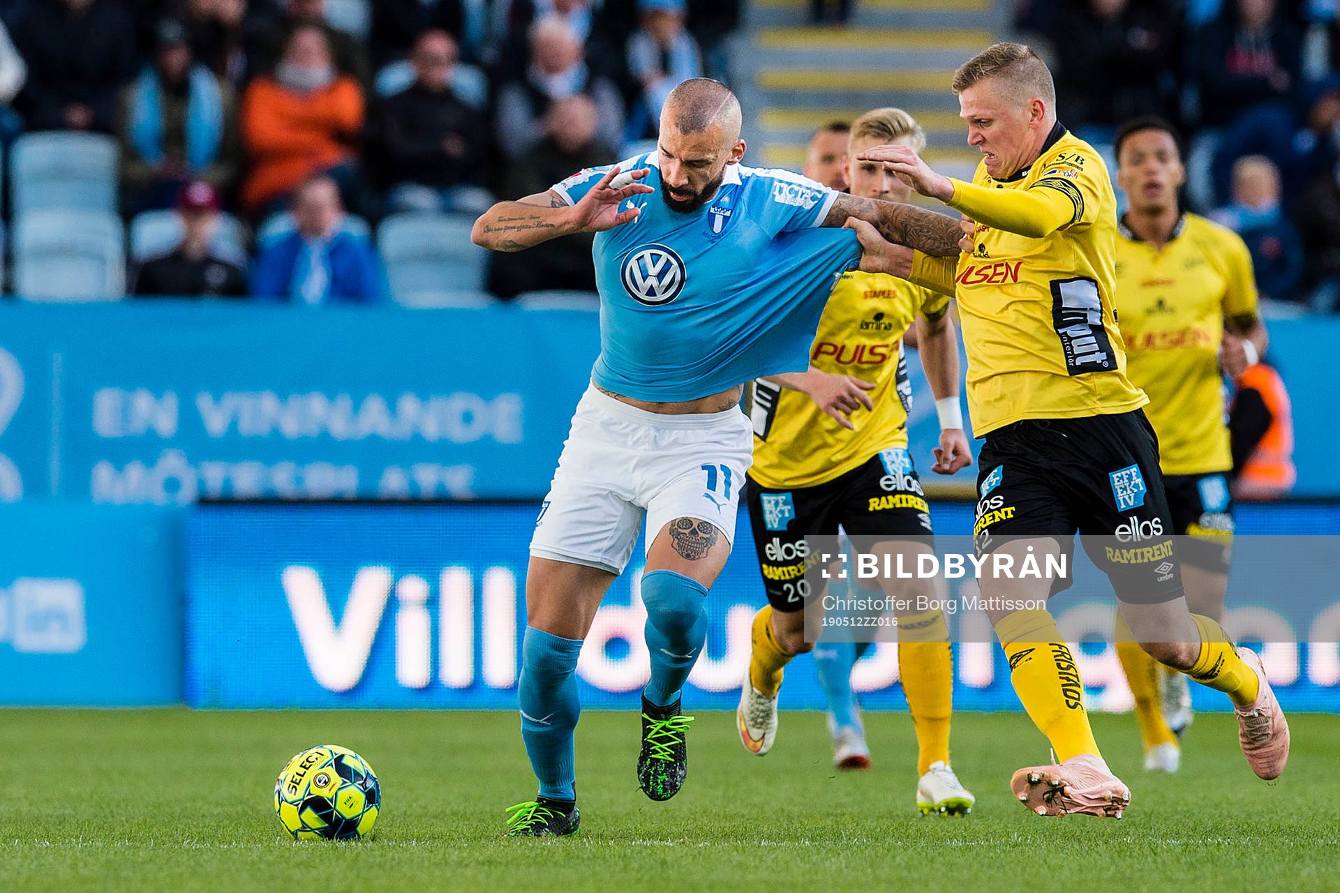 Malmö FFs Guillermo Molins och Elfsborgs Joakim Nilsson