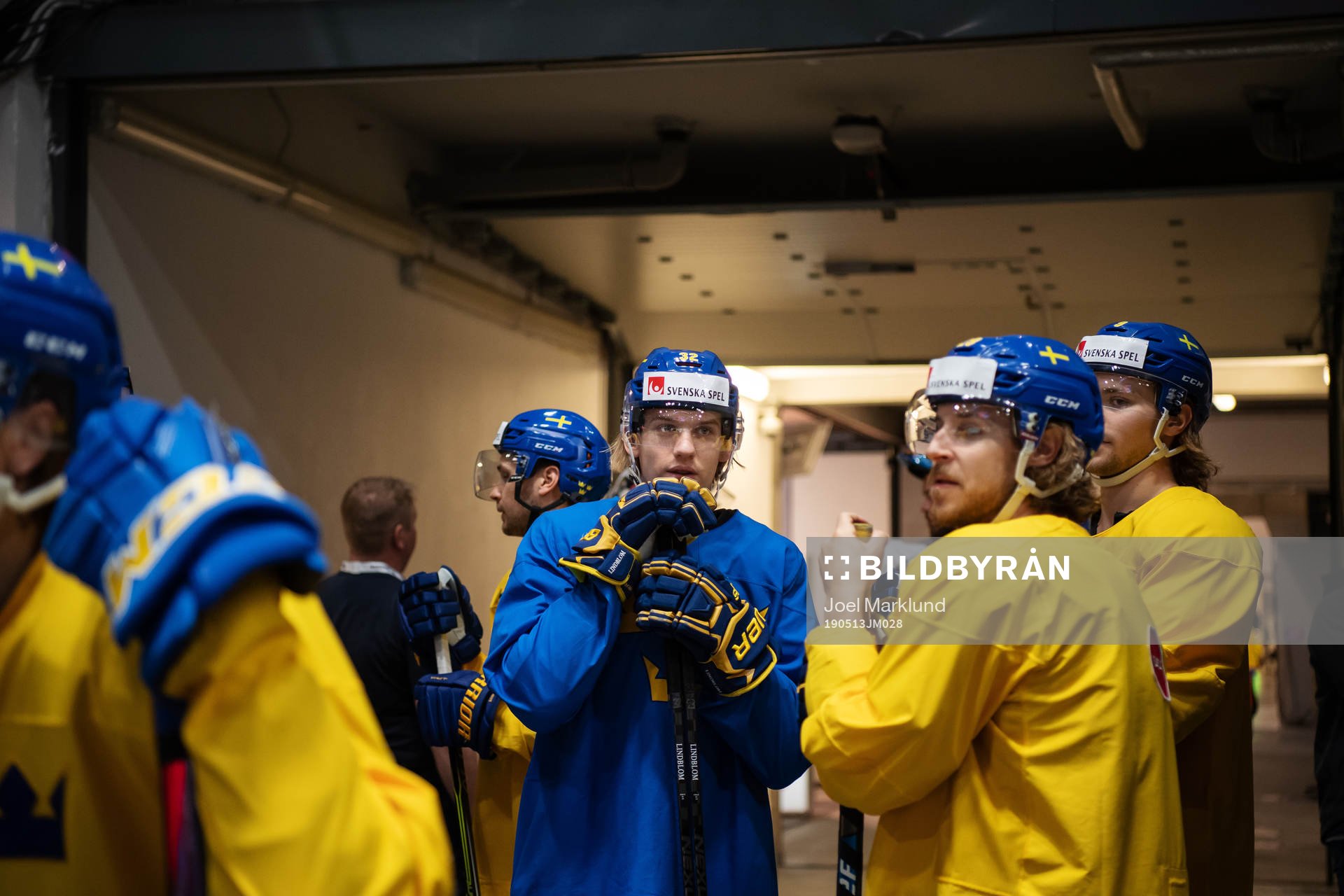 Oskar Lindblom, Mario Kempe and Adrian Kempe of Sweden