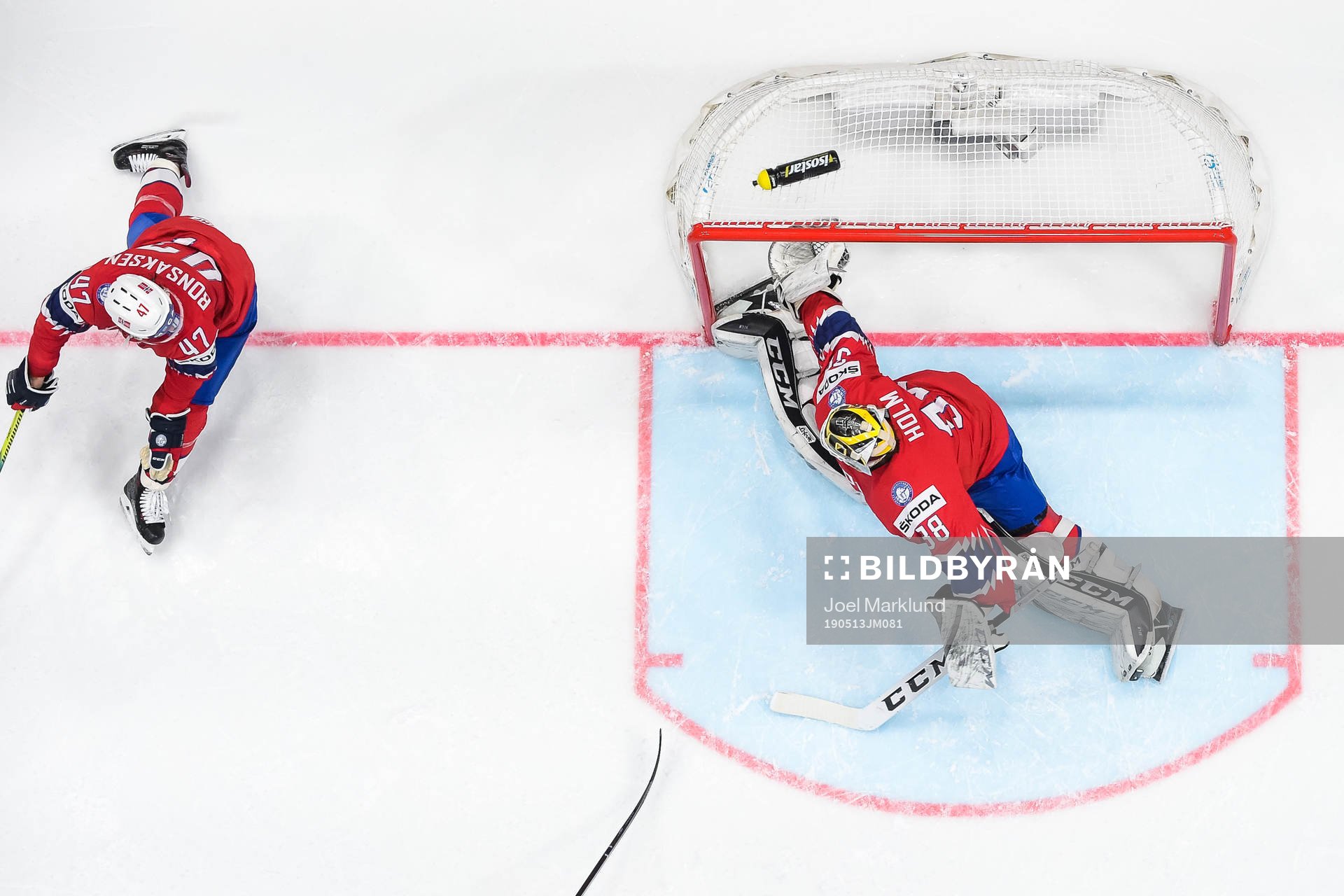 Alexander Wennberg of Sweden, not pictured, scores the 0-8
