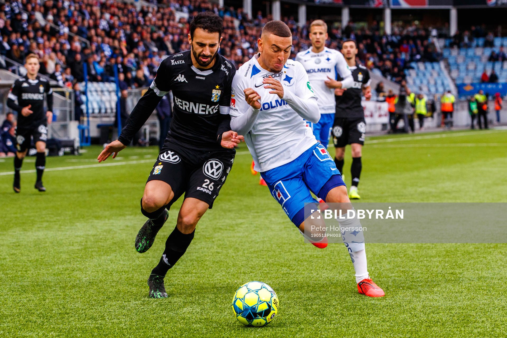IFK Göteborgs André Calisir och IFK Norrköpings Jordan