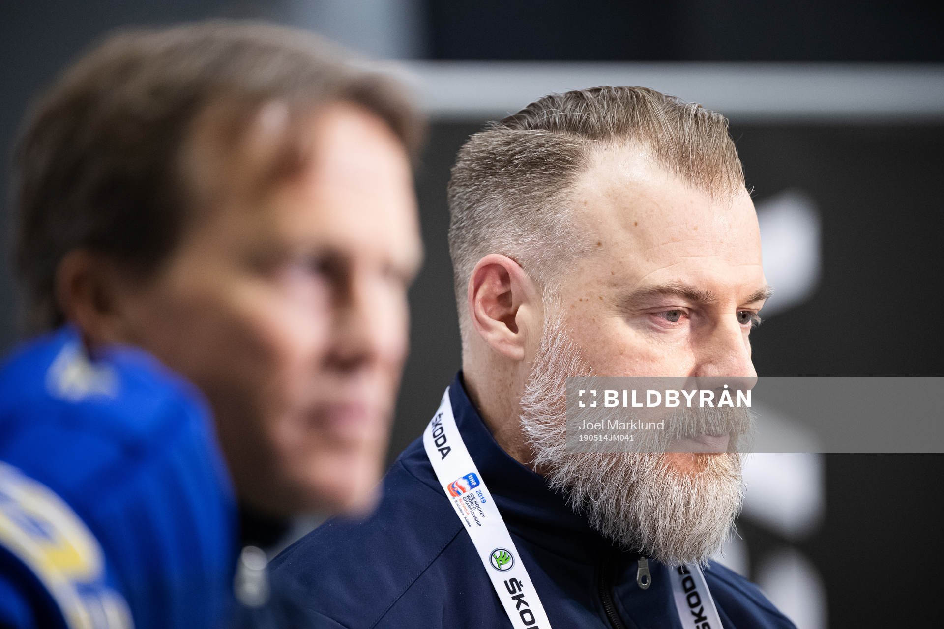 Assistant coach Johan Garpenlöv and head coach Rikard