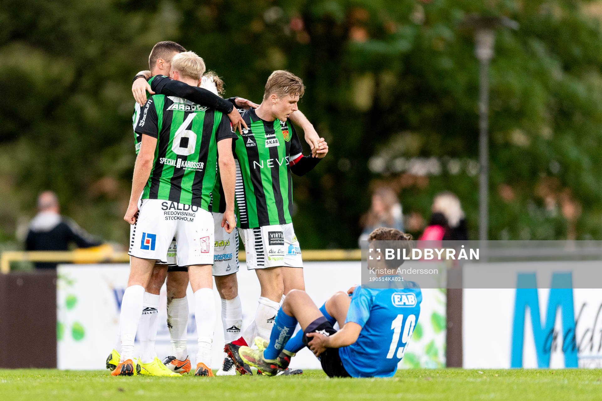 GAIS spelare jublar