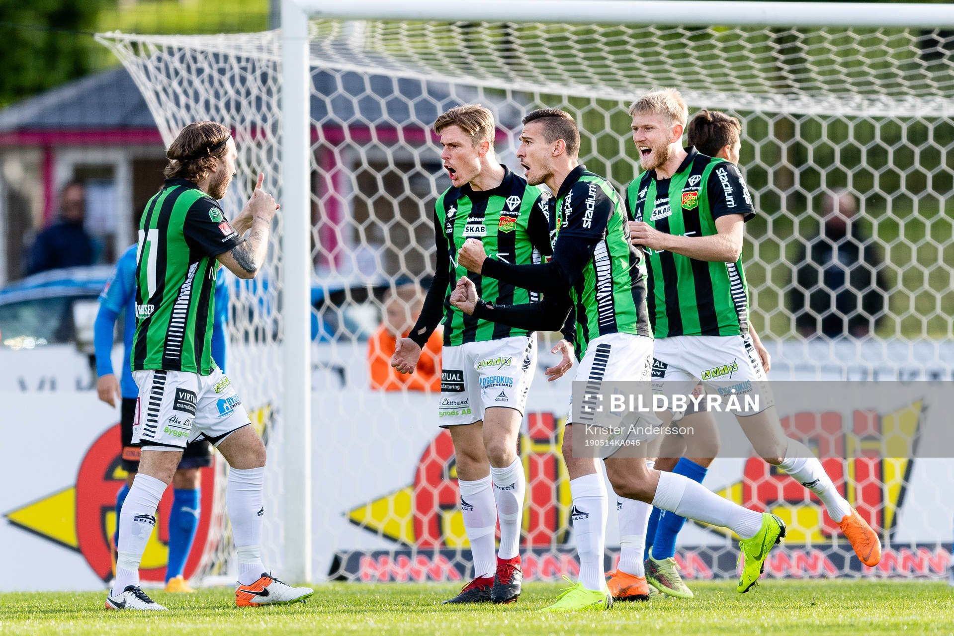 GAIS spelare jublar