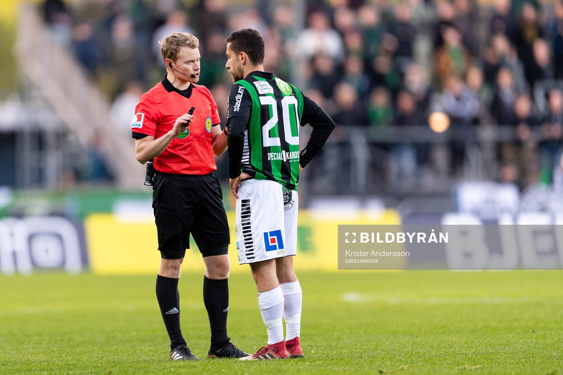 Domare Fredrik Klitte och GAIS Predrag Randelovic