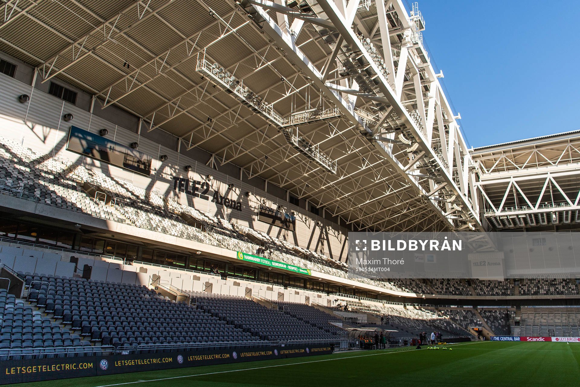 Vy över Tele2 Arena