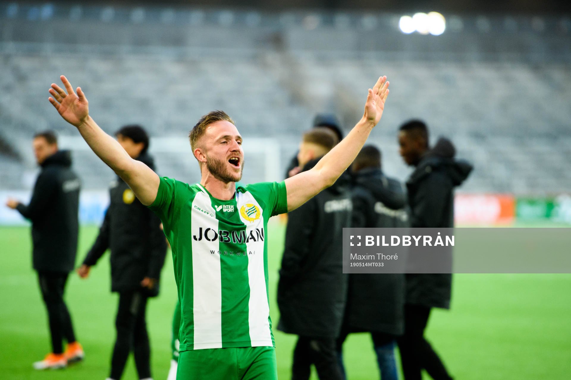 Hammarbys Mats Solheim jublar