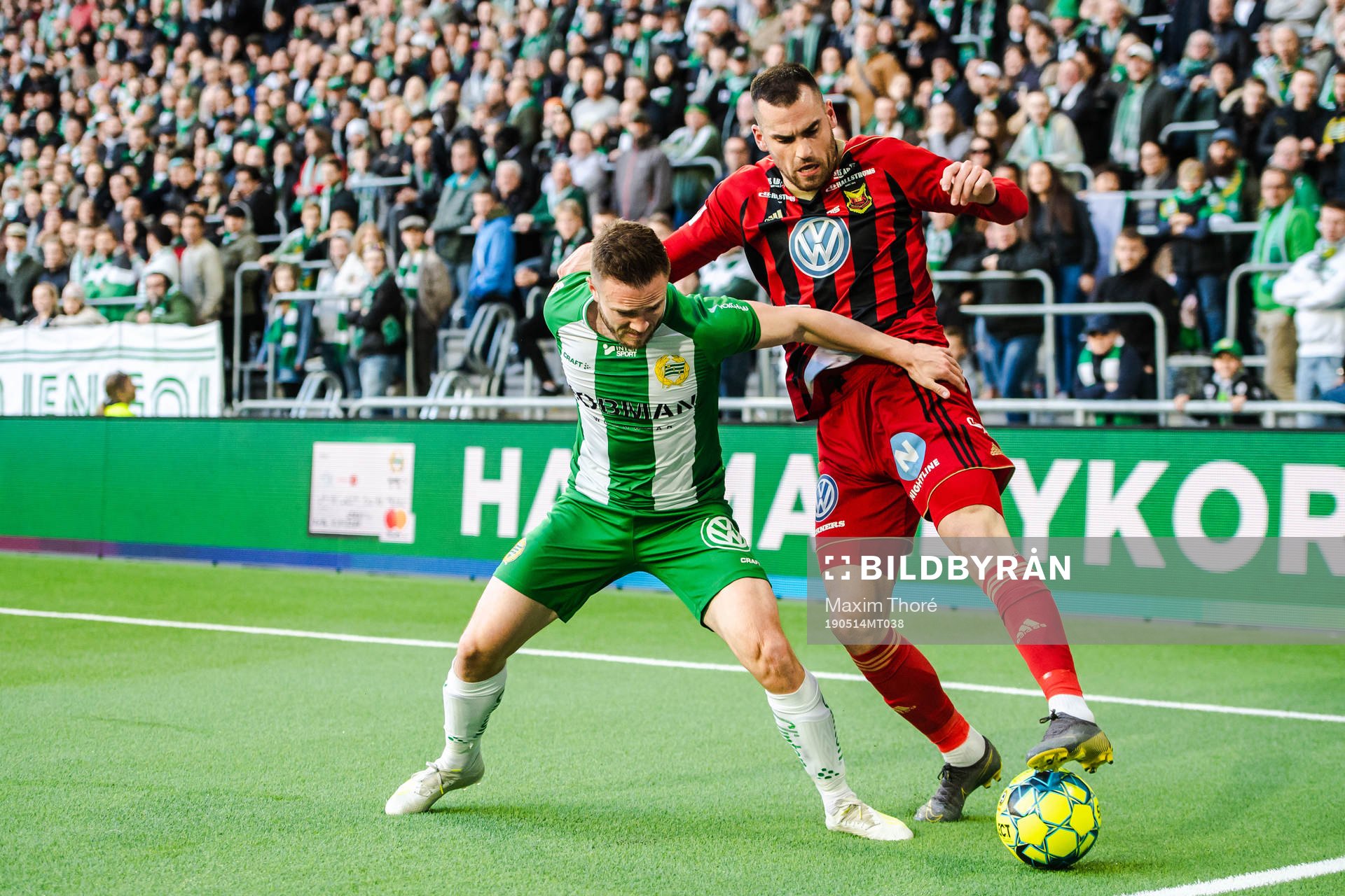 Hammarbys Mats Solheim och Östersunds Dino Islamovic