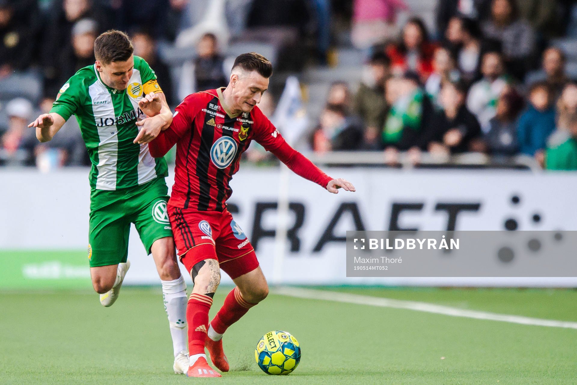 Hammarbys Jeppe Andersen och Östersunds Jamie Hopcutt