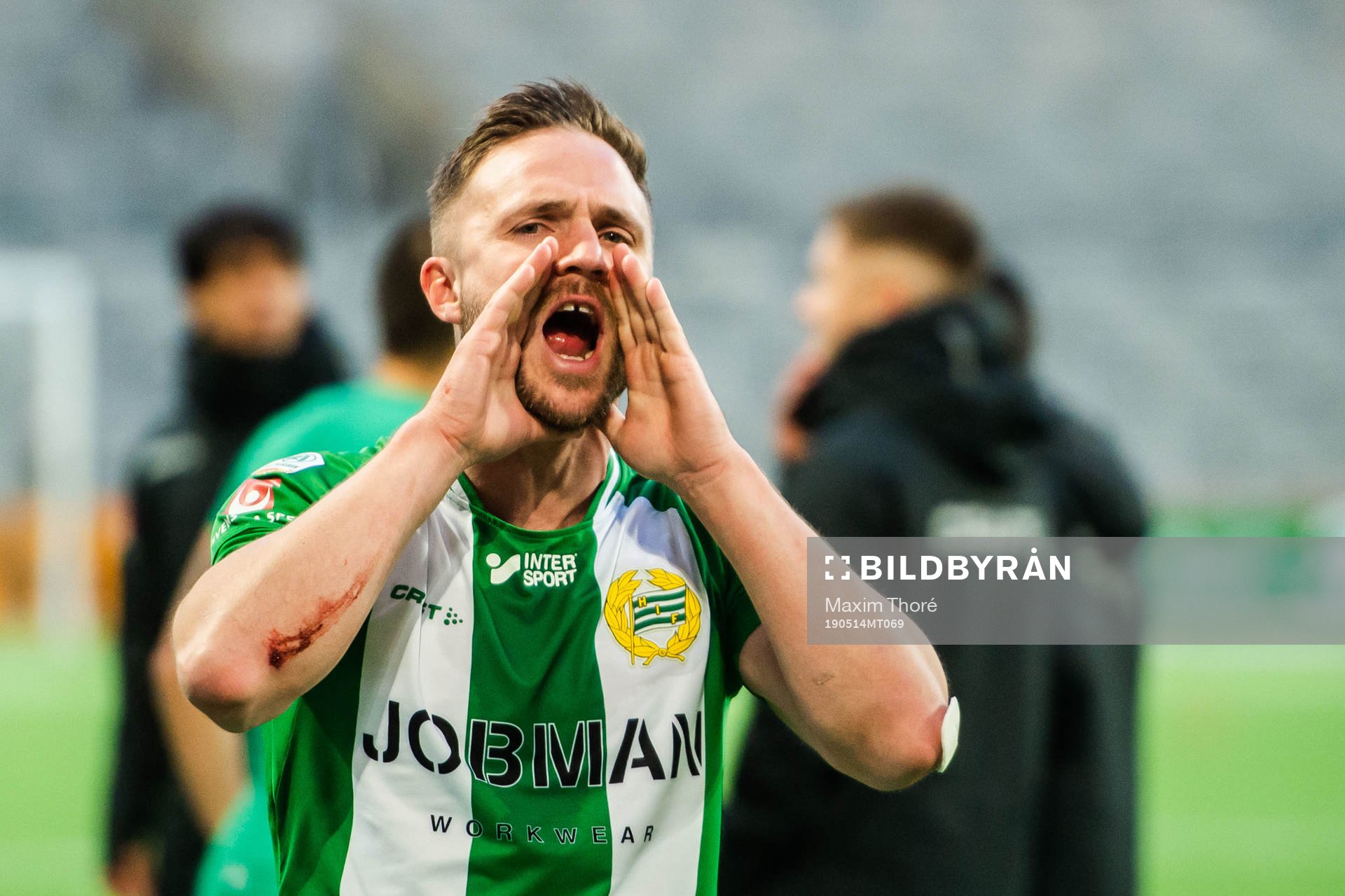Hammarbys Mats Solheim jublar