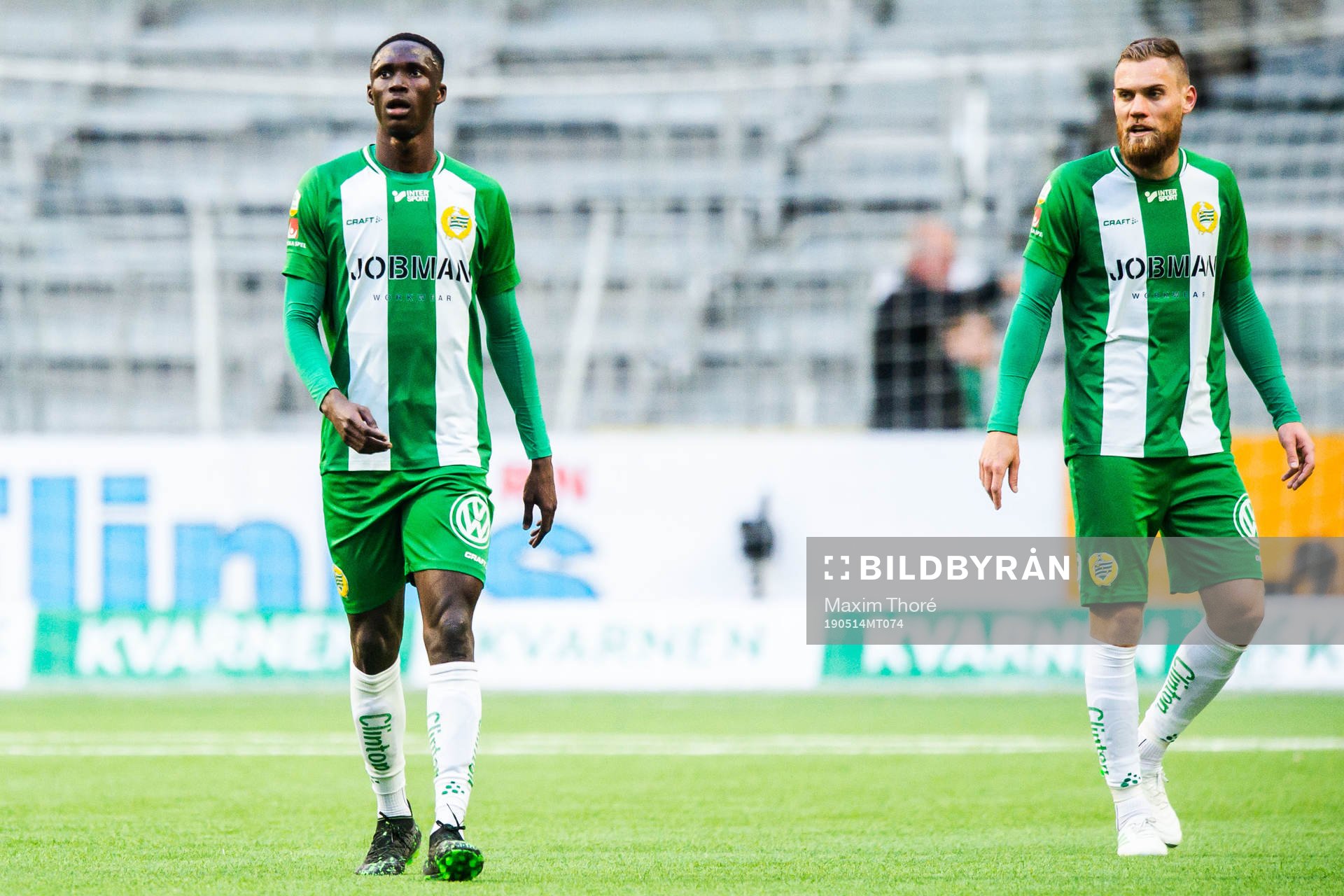 Hammarbys Kossounou Odilon och David Fällman