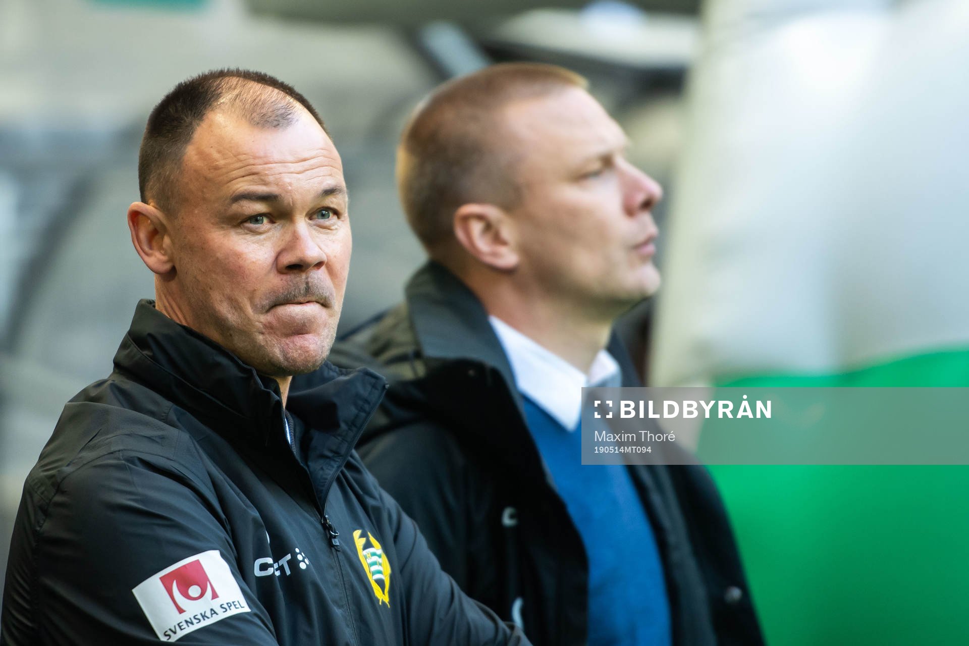 Hammarbys assisterande tränare Joachim Björklund och