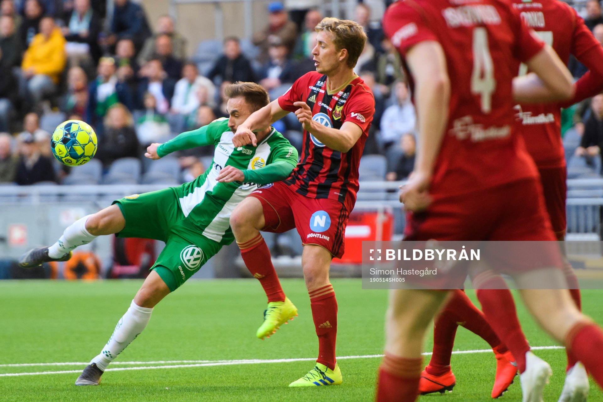 Hammarbys Muamer Tankovic och Östersunds Ludvig Fritzson