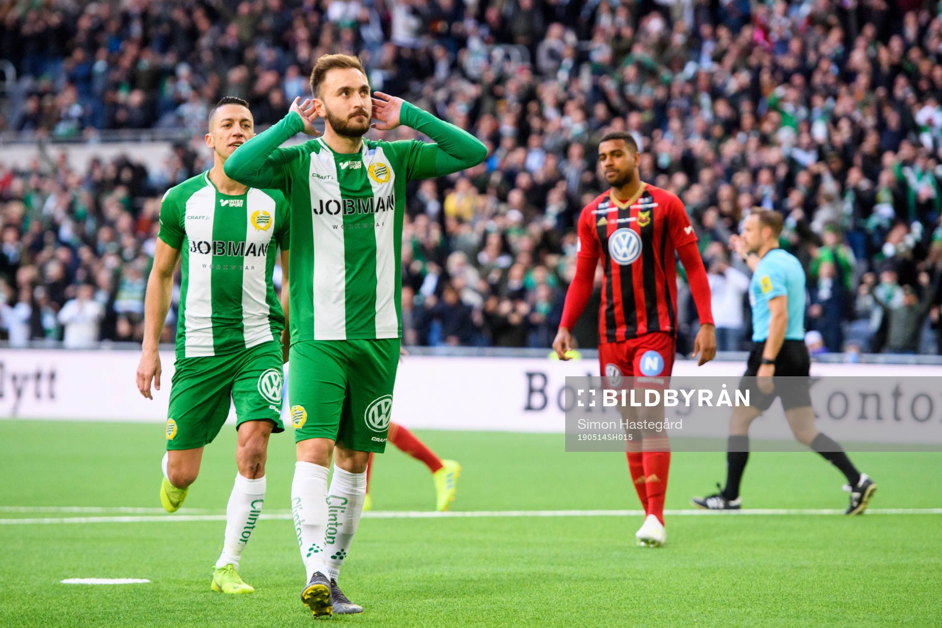 Hammarbys Muamer Tankovic jublar