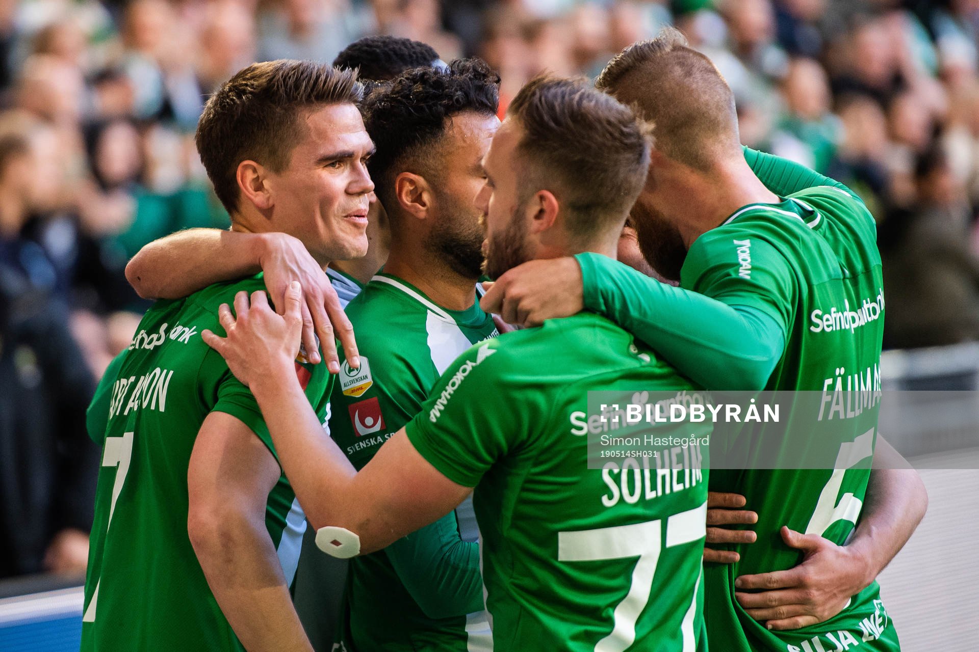 Hammarbys Vidar Örn Kjartansson jublar