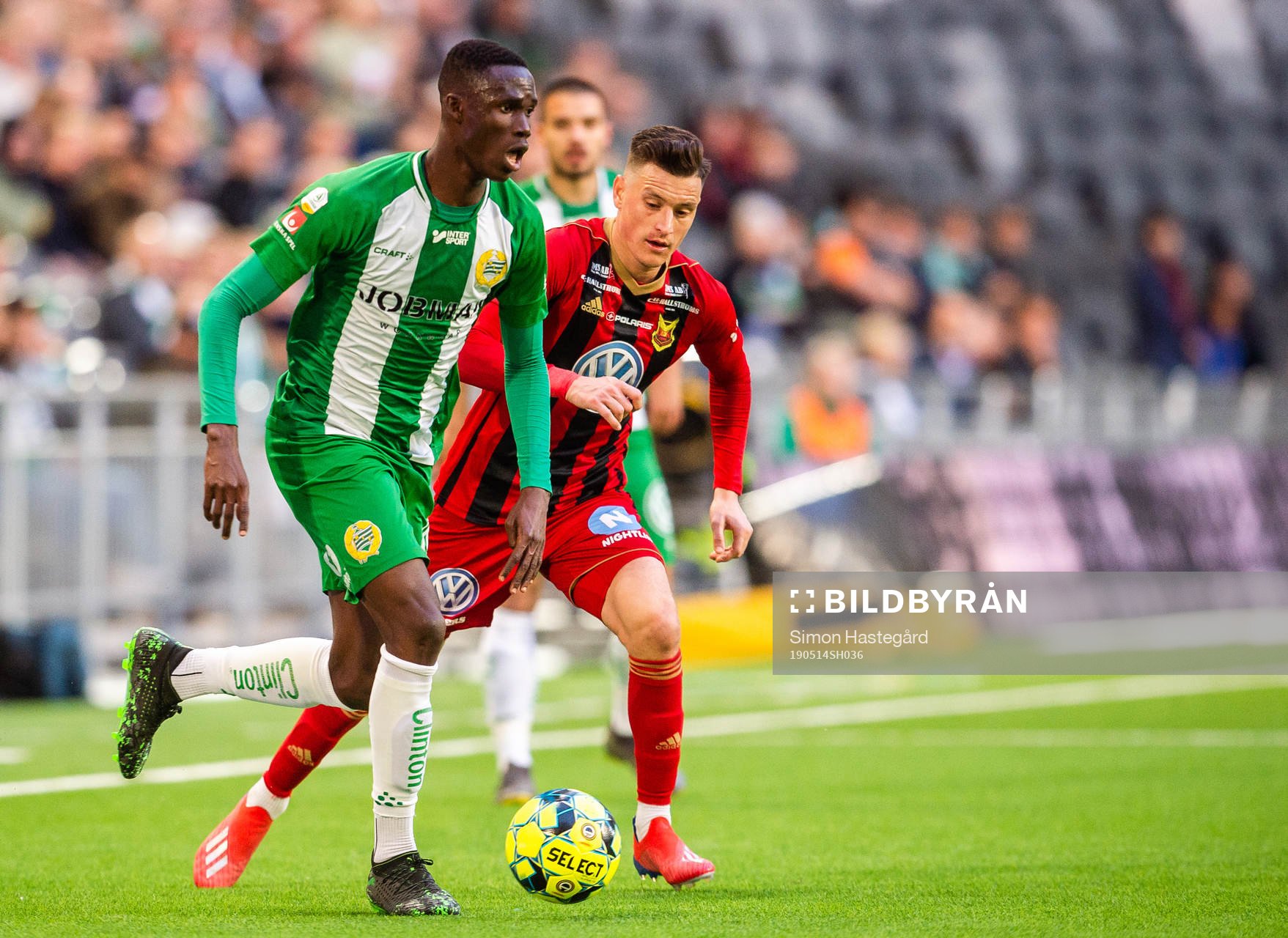 Hammarbys Kossounou Odilon och Östersunds Jamie Hopcutt