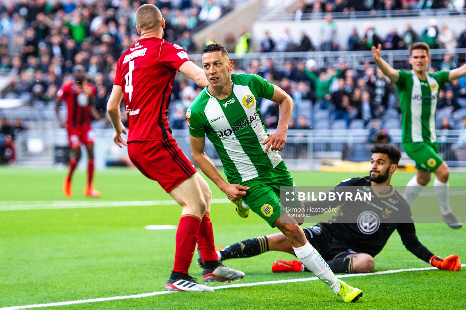 Hammarbys Nikola Djurdjic jublar