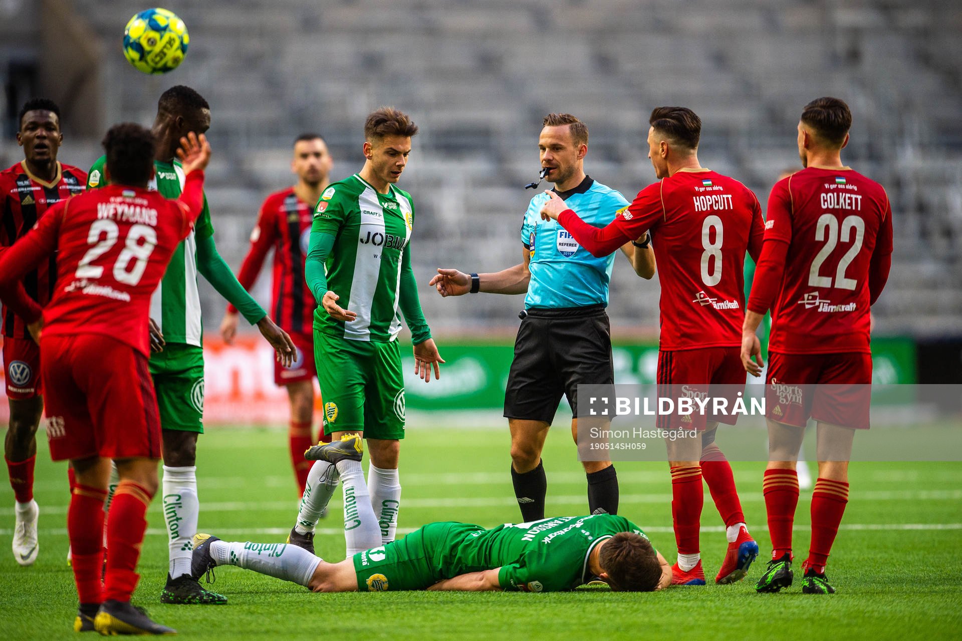 Hammarbys Vidar Örn Kjartansson och Östersunds Jamie