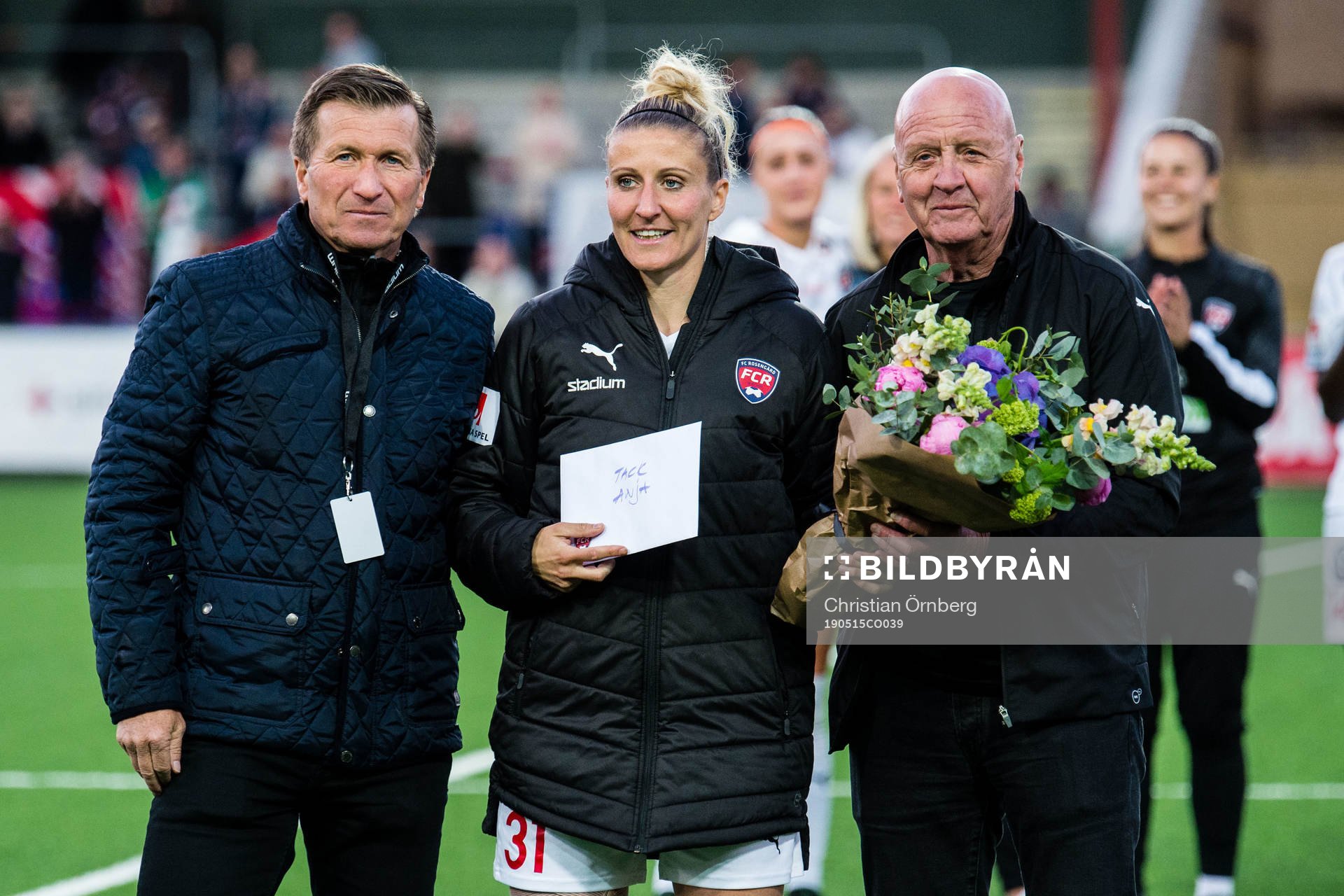 Rosengårds Anja Mittag tackas av