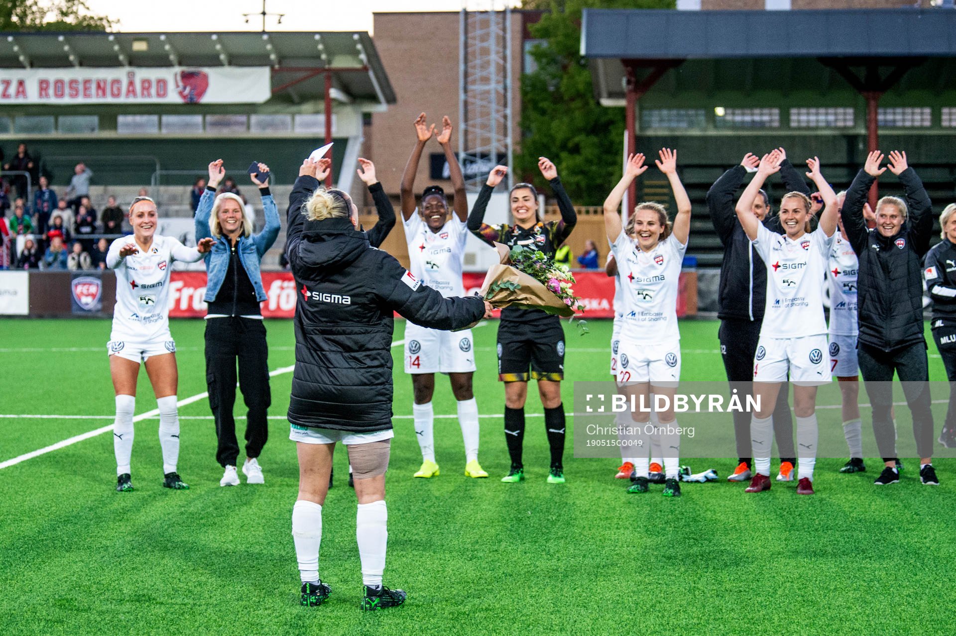 Rosengårds Anja Mittag tackas av