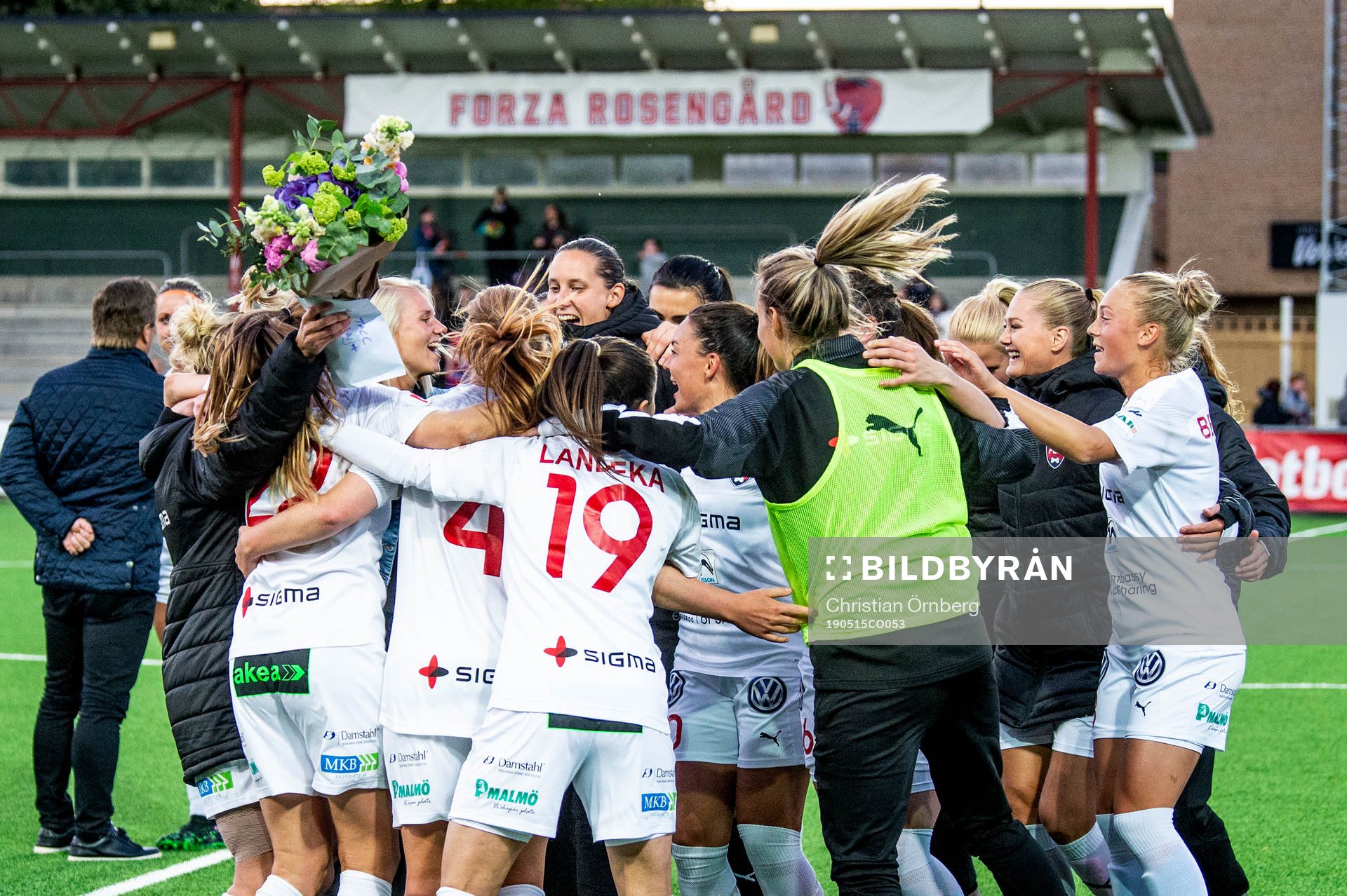 Rosengårds Anja Mittag tackas av
