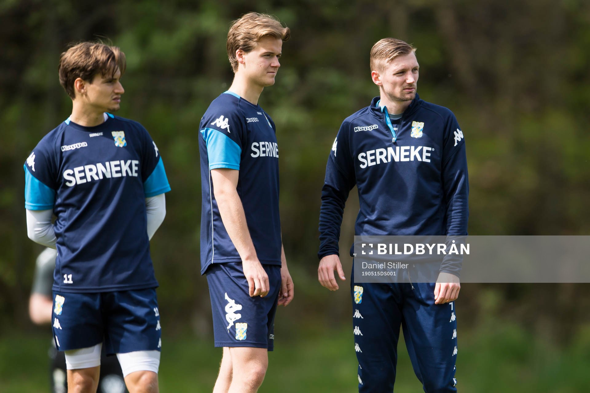 Amin Affane, August Erlingmark och Sebastian Eriksson