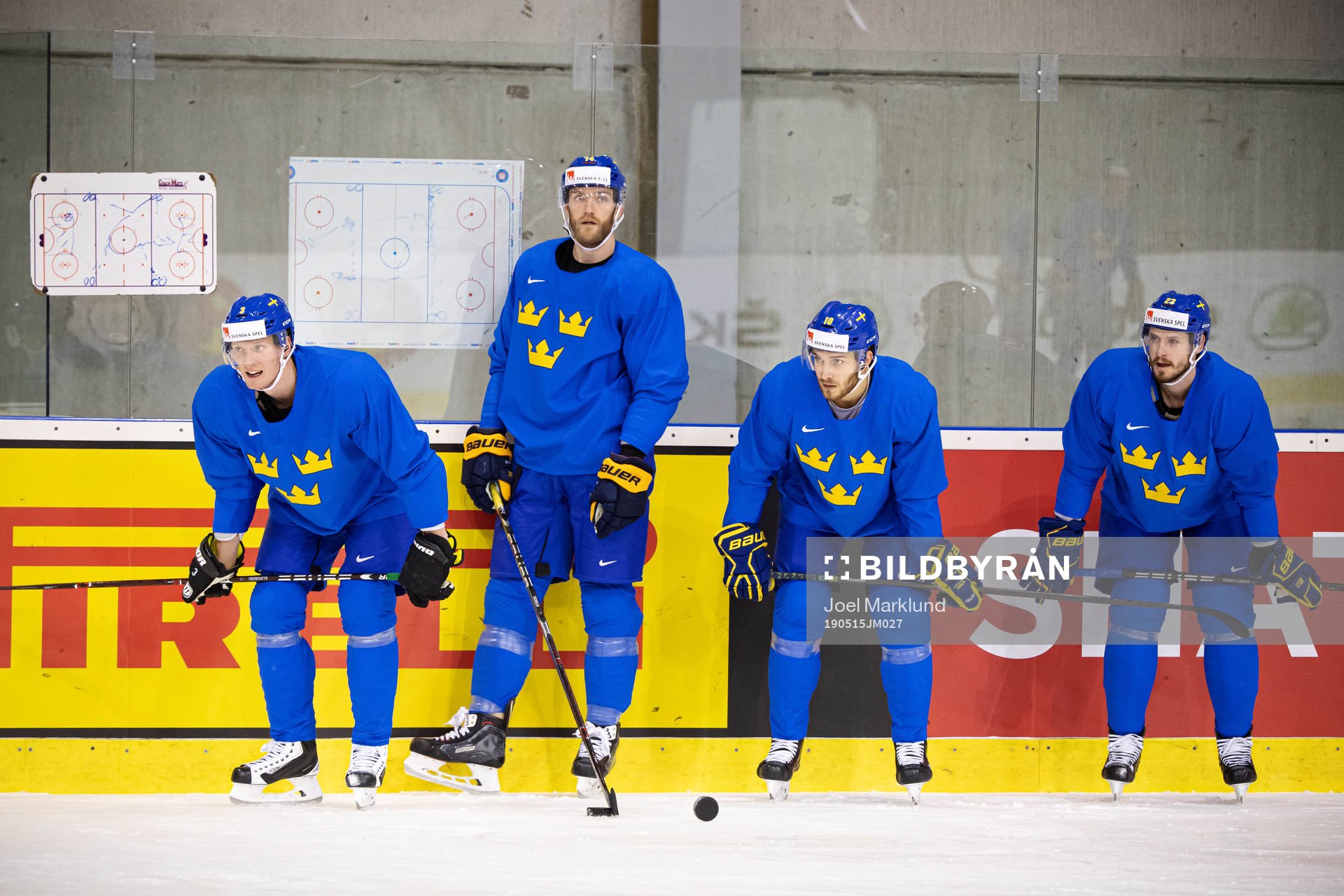 John Klingberg, Mattias Ekholm, Alexander Wennberg and