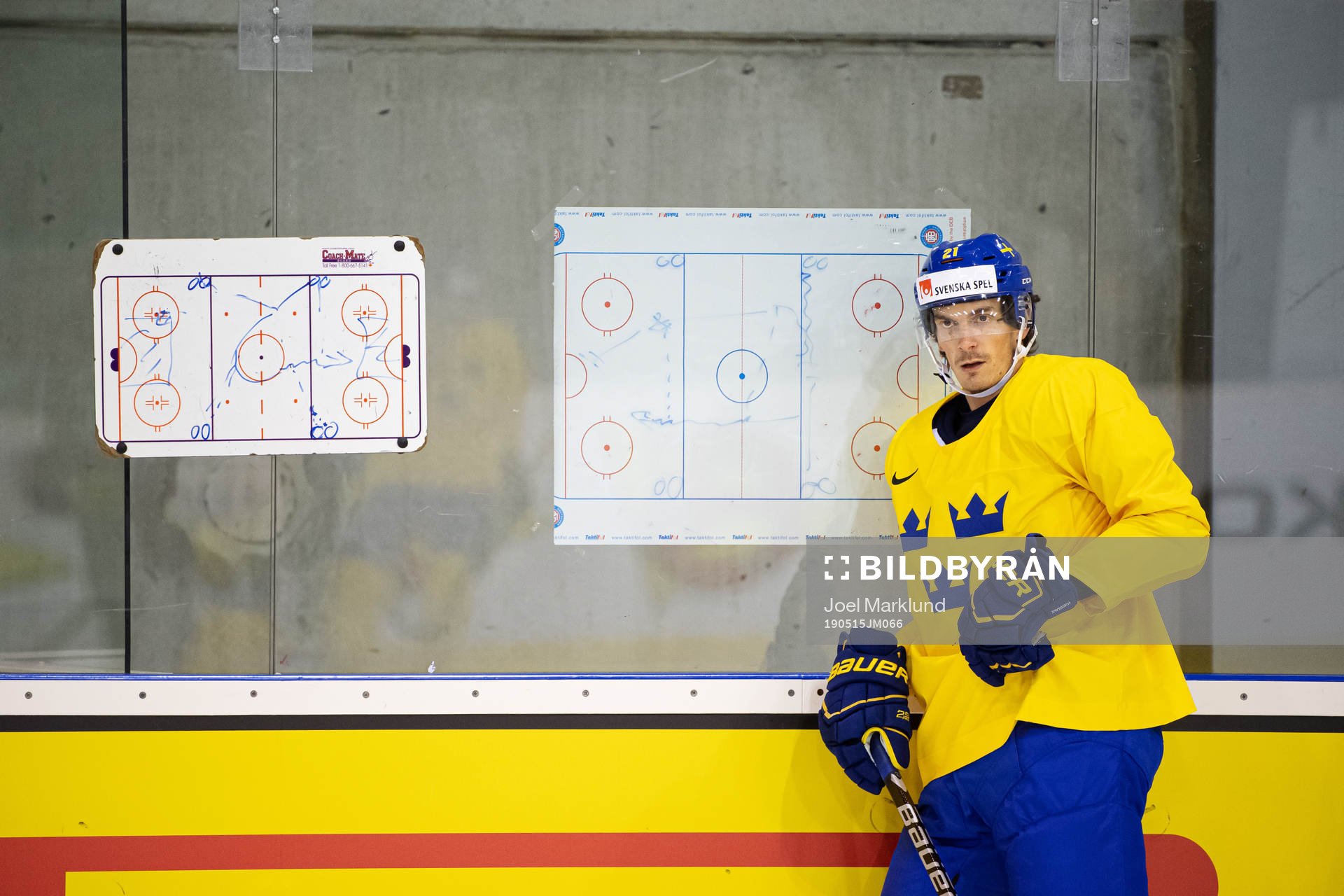 Loui Eriksson of Sweden at a practice session
