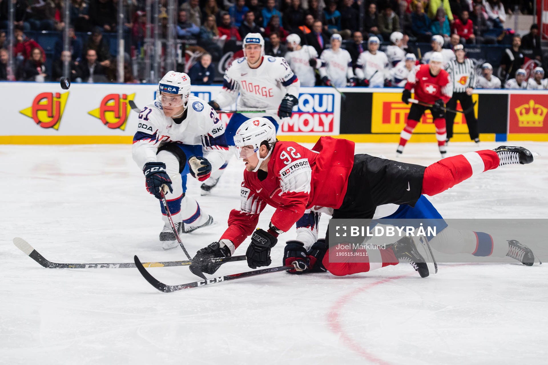 Christian Bull of Norway  and of Switzerland Gaetan Haas of