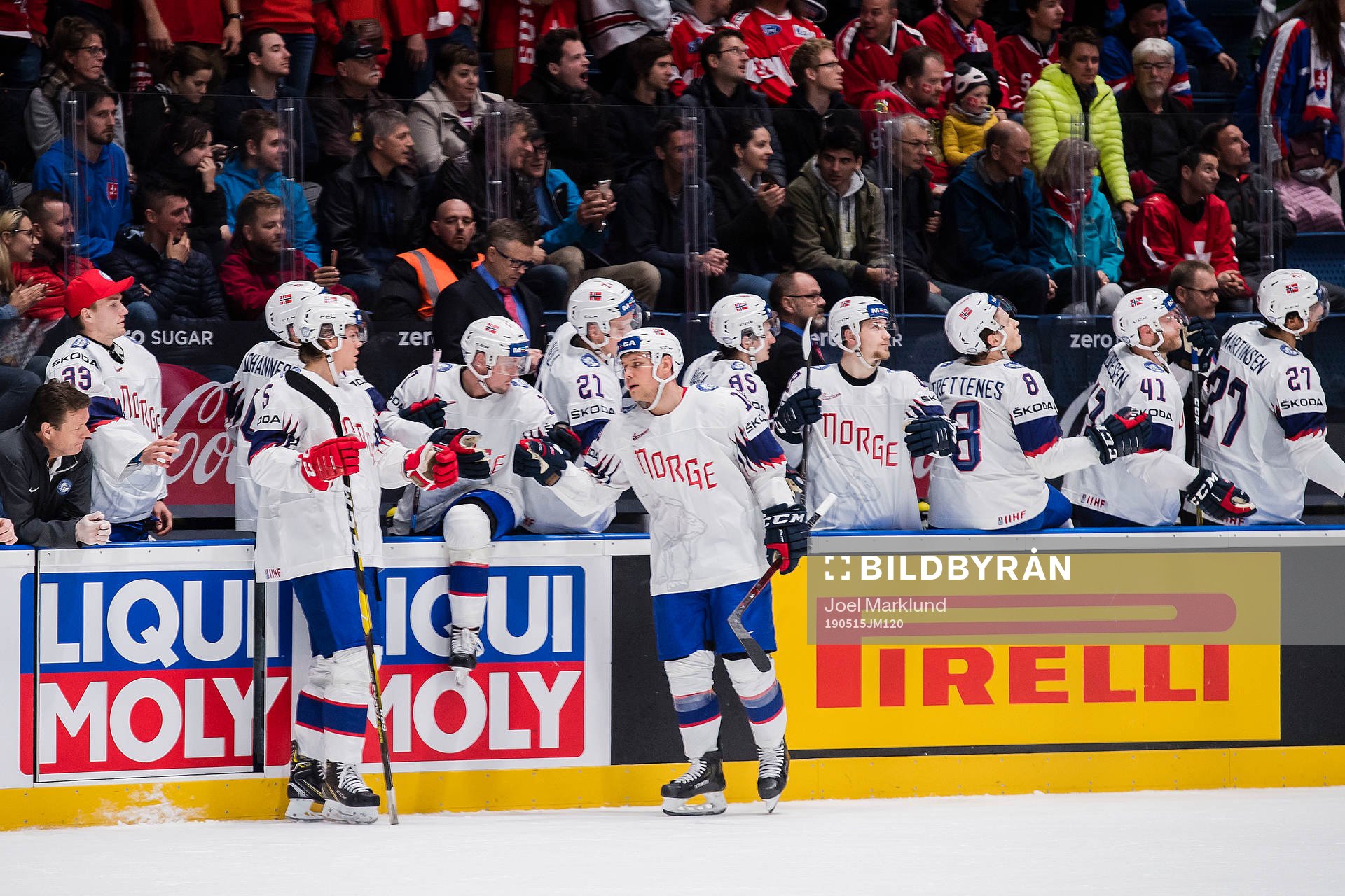 Tobias Lindström of Norway celebrates