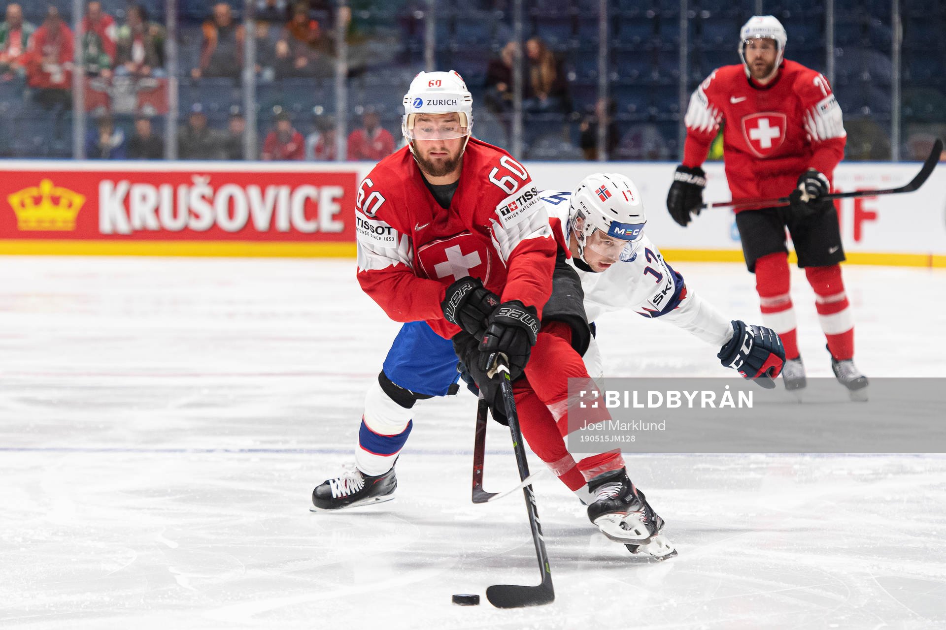 Tristan Scherwey of Switzerland and Stefan Espeland of