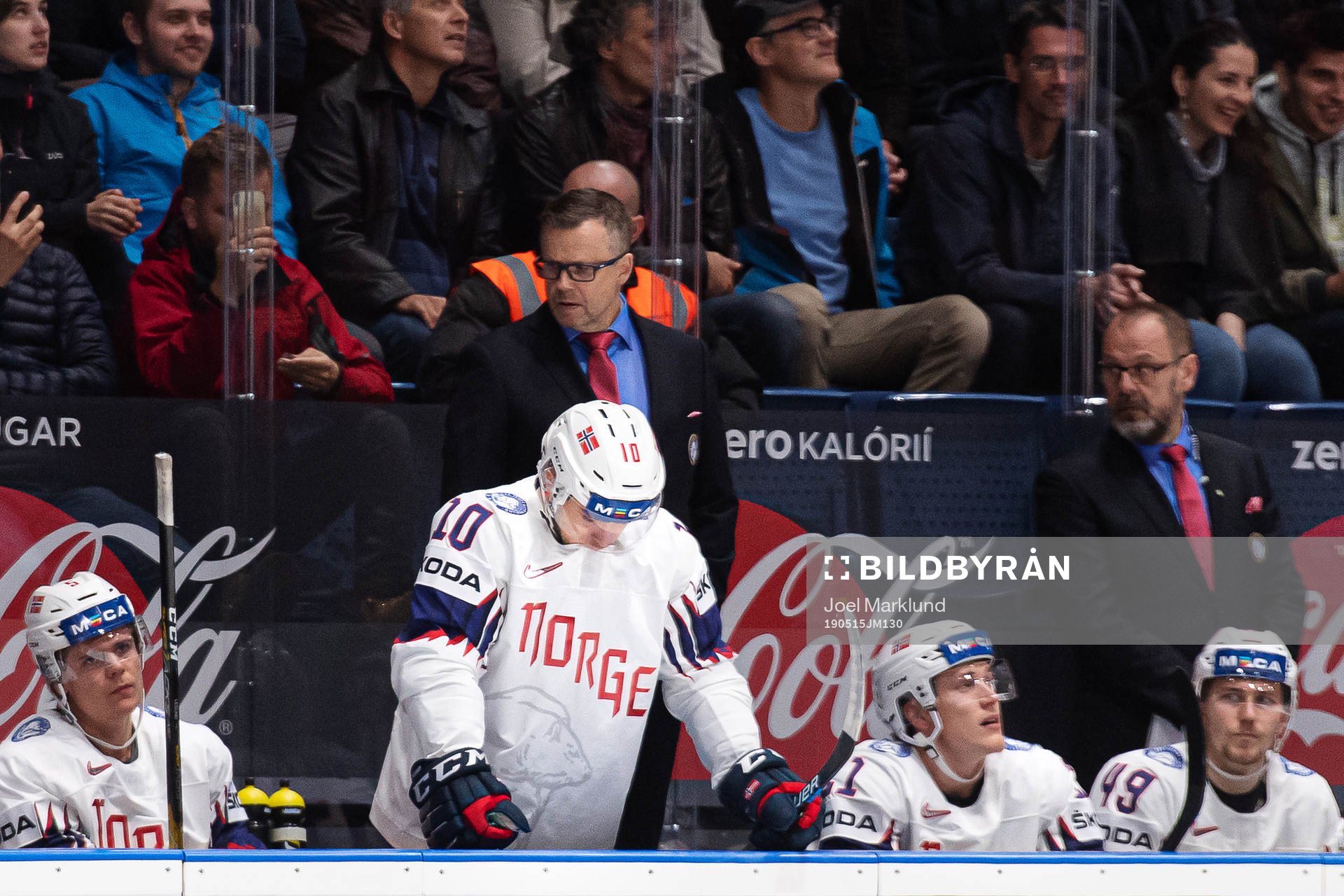 Mattias Nørstebø of Norway looks dejected