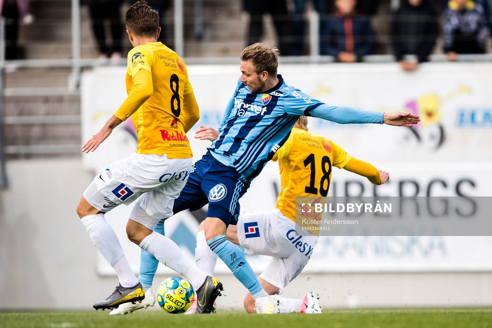 Djurgårdens Jonathan Ring och Falkenbergs Jacob Ericsson
