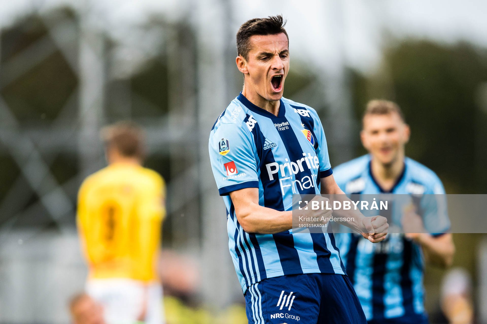 Djurgårdens Haris Radetinac jublar
