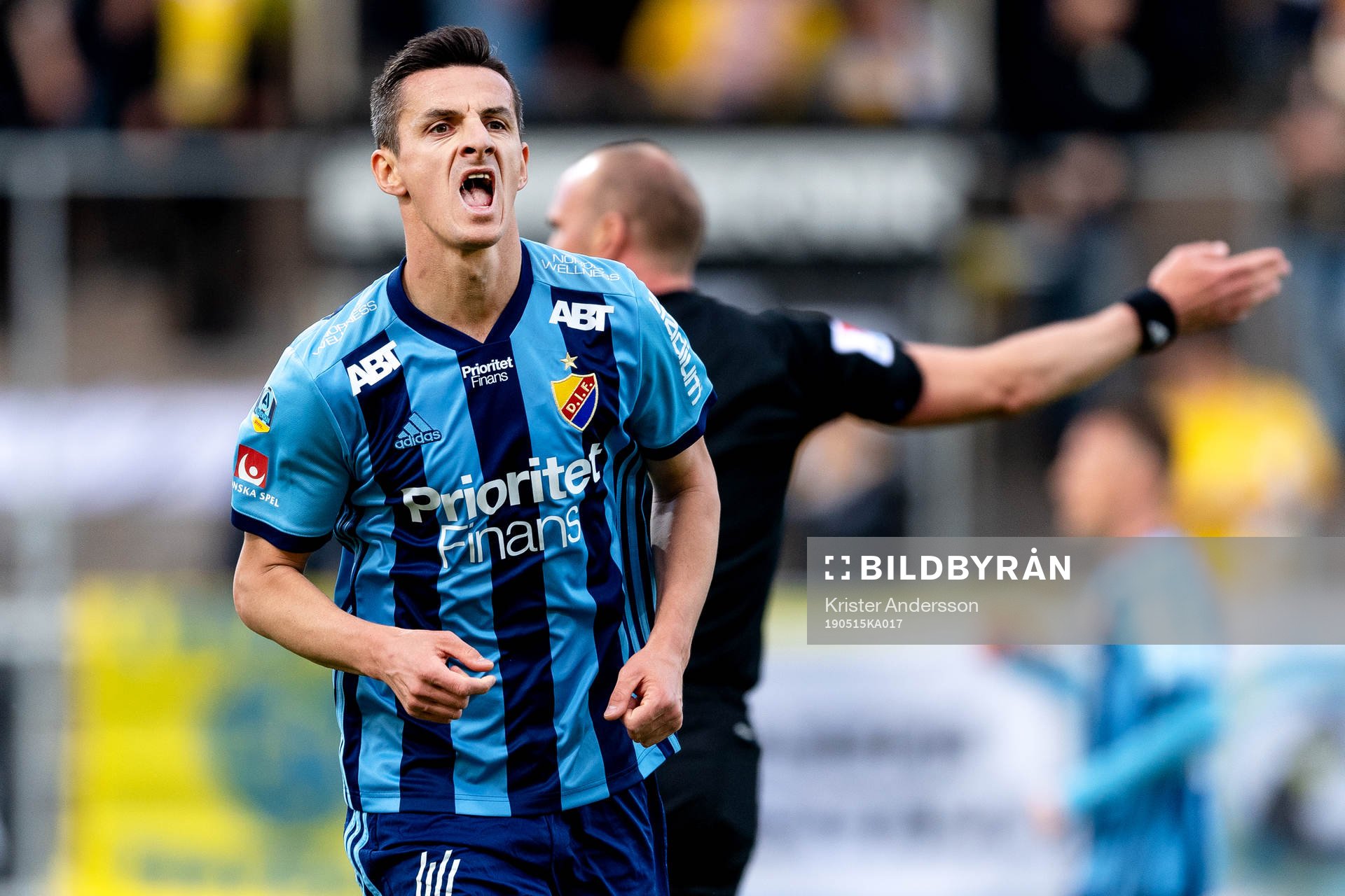 Djurgårdens Haris Radetinac jublar