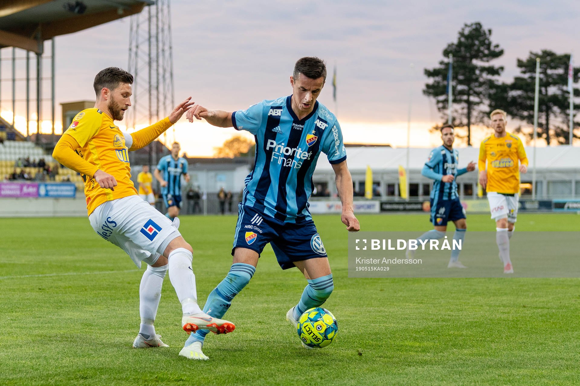 Falkenbergs Tibor Brink Joza och Djurgårdens Haris