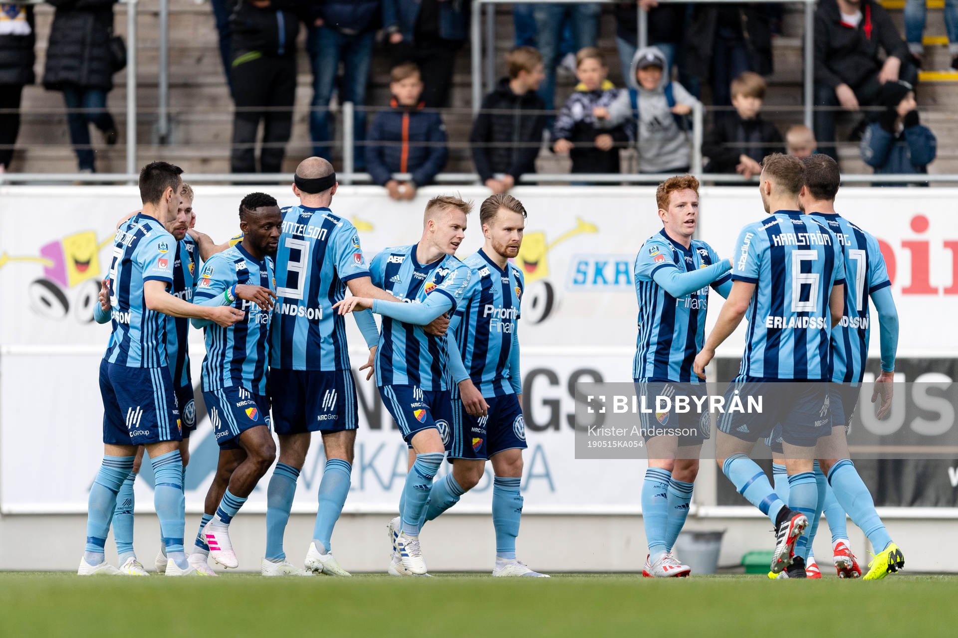 Djurgårdens spelare jublar