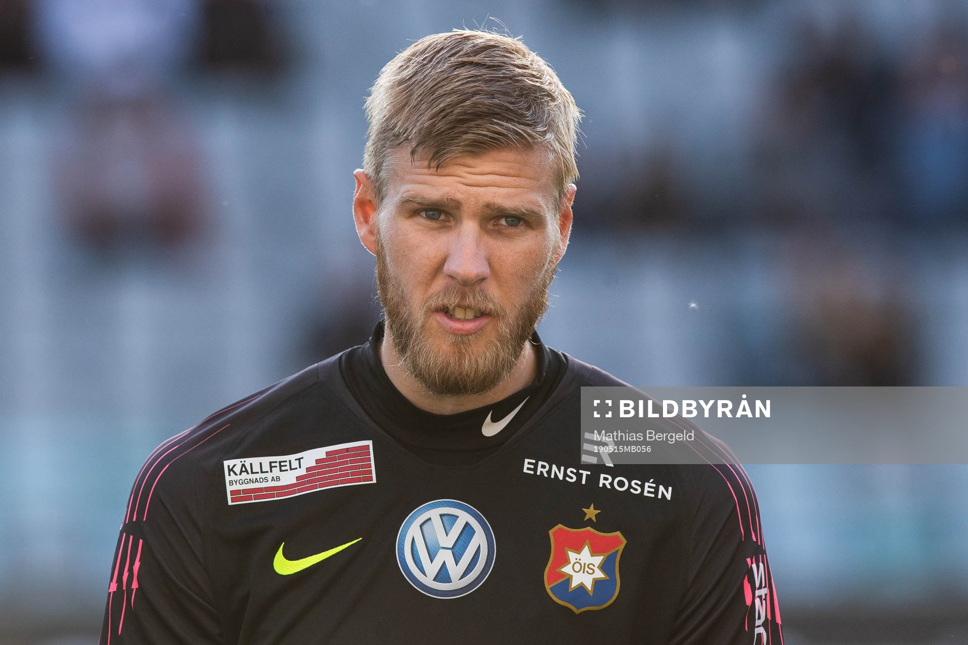 Örgrytes målvakt Fredrik Andersson vid line-up