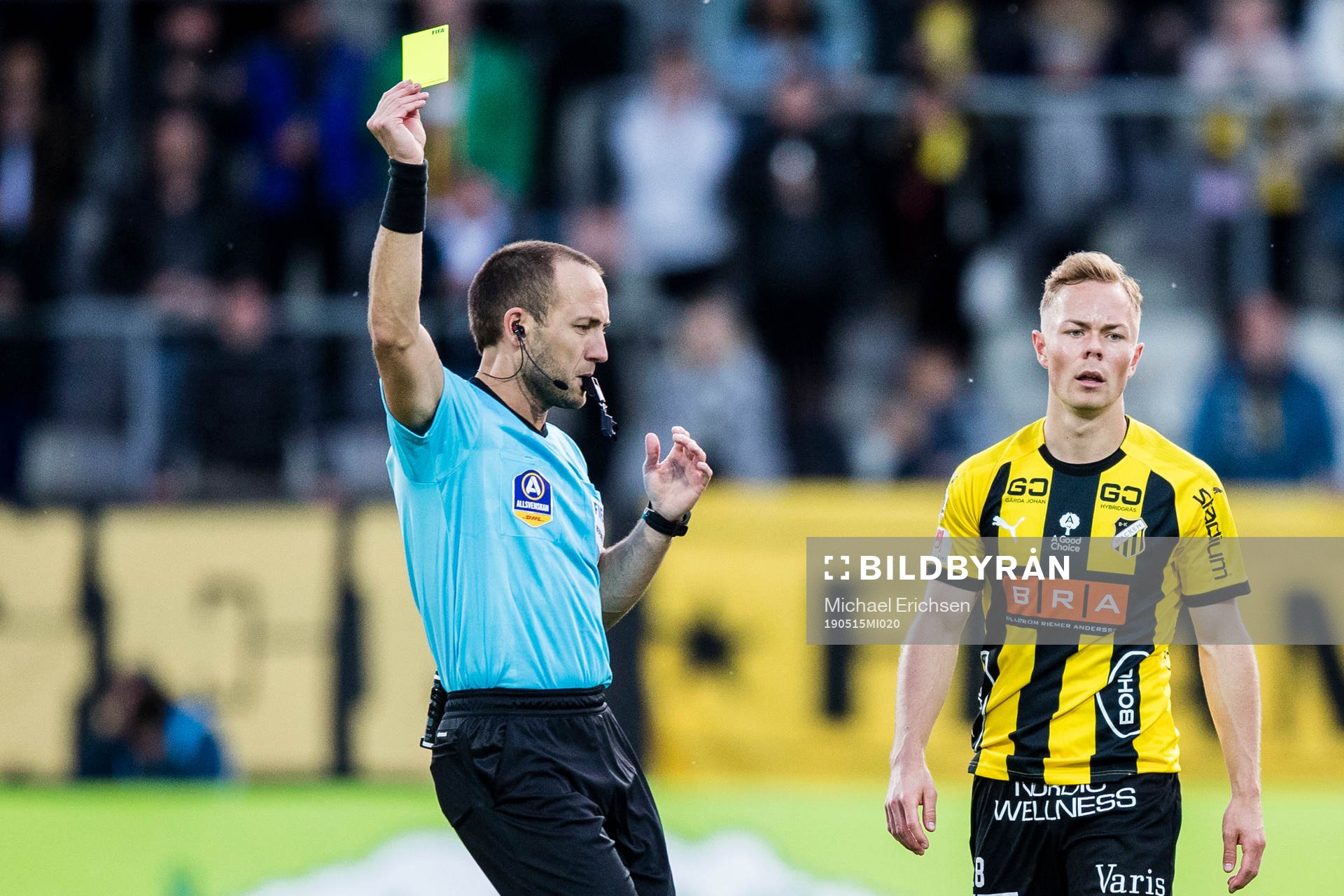 Häckens Adam Andersson varnas