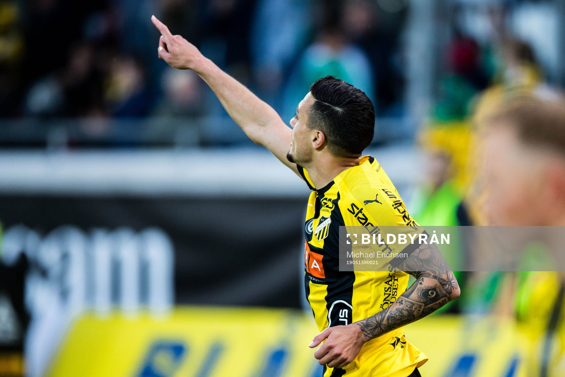Häckens Ahmed Yasin jublar