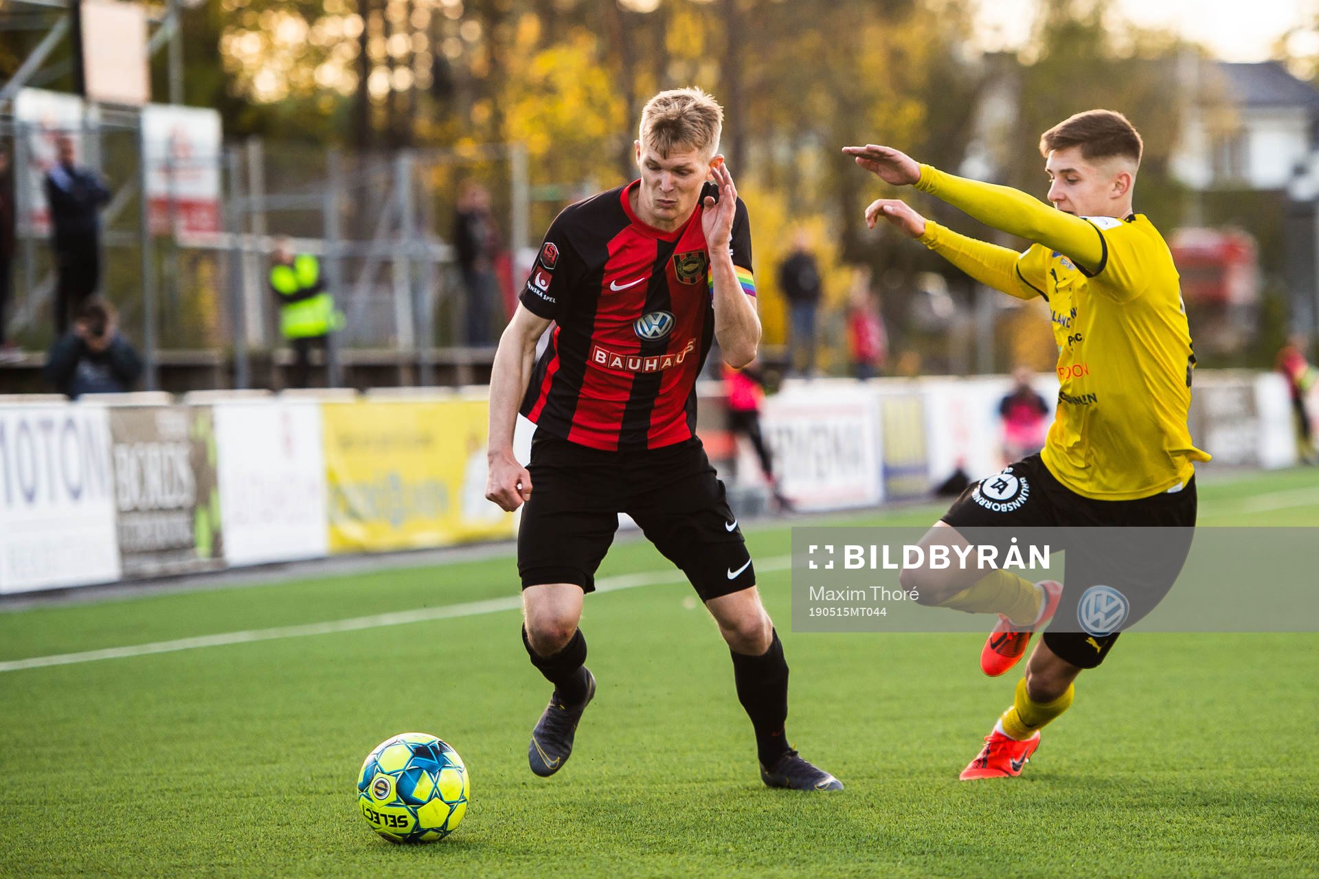 Brommapojkarnas Fritof Björkén och Frejs Leo Bengtsson